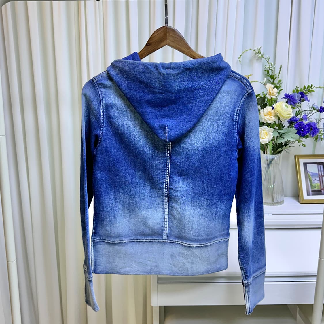 YANUK 데님 후드집업 상품이미지2