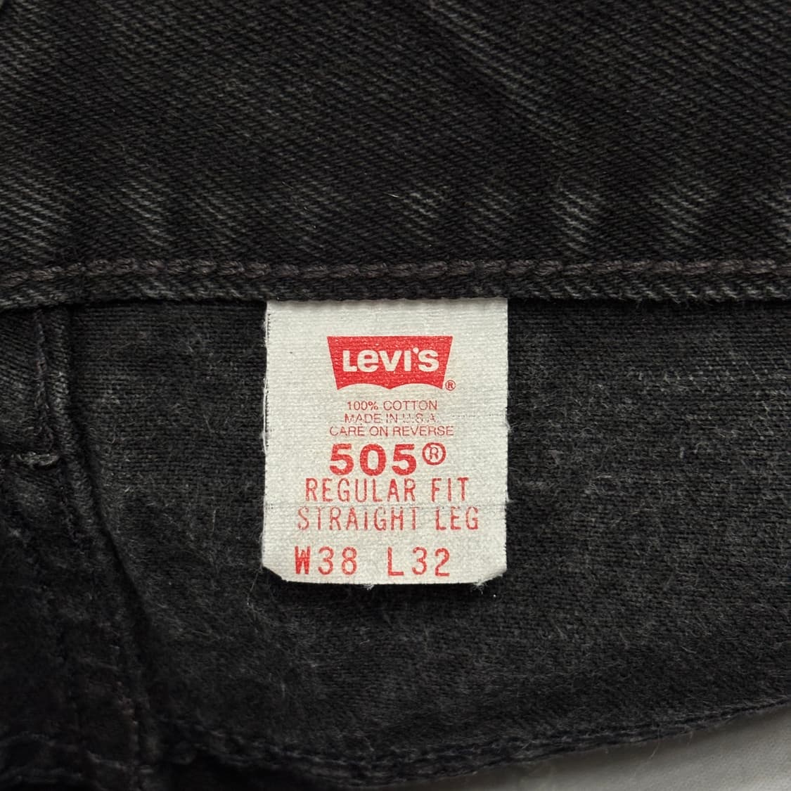 90s 빈티지 리바이스 505 블랙 허리47.5cm 상품이미지7