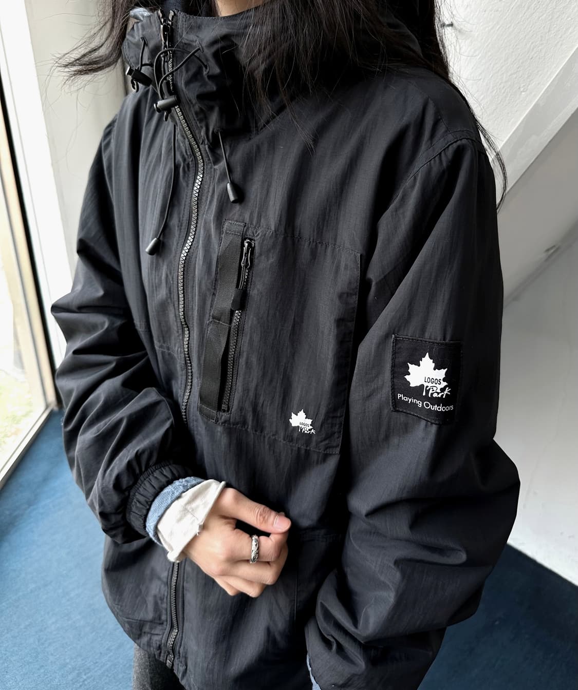 Inner fleece washed nylon utility parka 상품이미지10