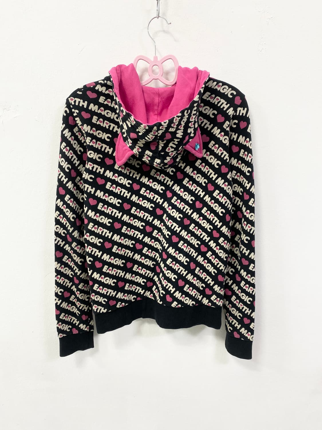 [EARTH MAGIC] 네코미미 팝갸루 레터링 후드집업 상품이미지6