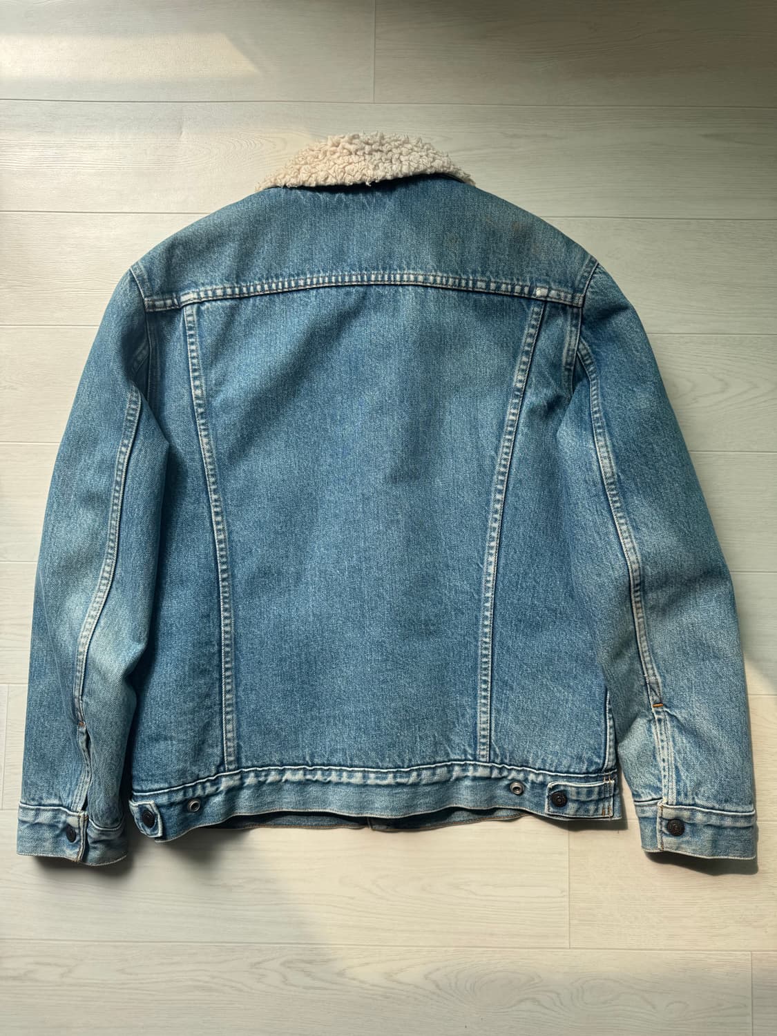 80s levi’s orange tab denim sherpa jacke 상품이미지4