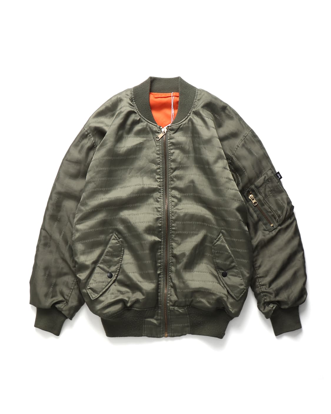 스투시 STUSSY Jacquard Logo Reversible MA-1 상품이미지2