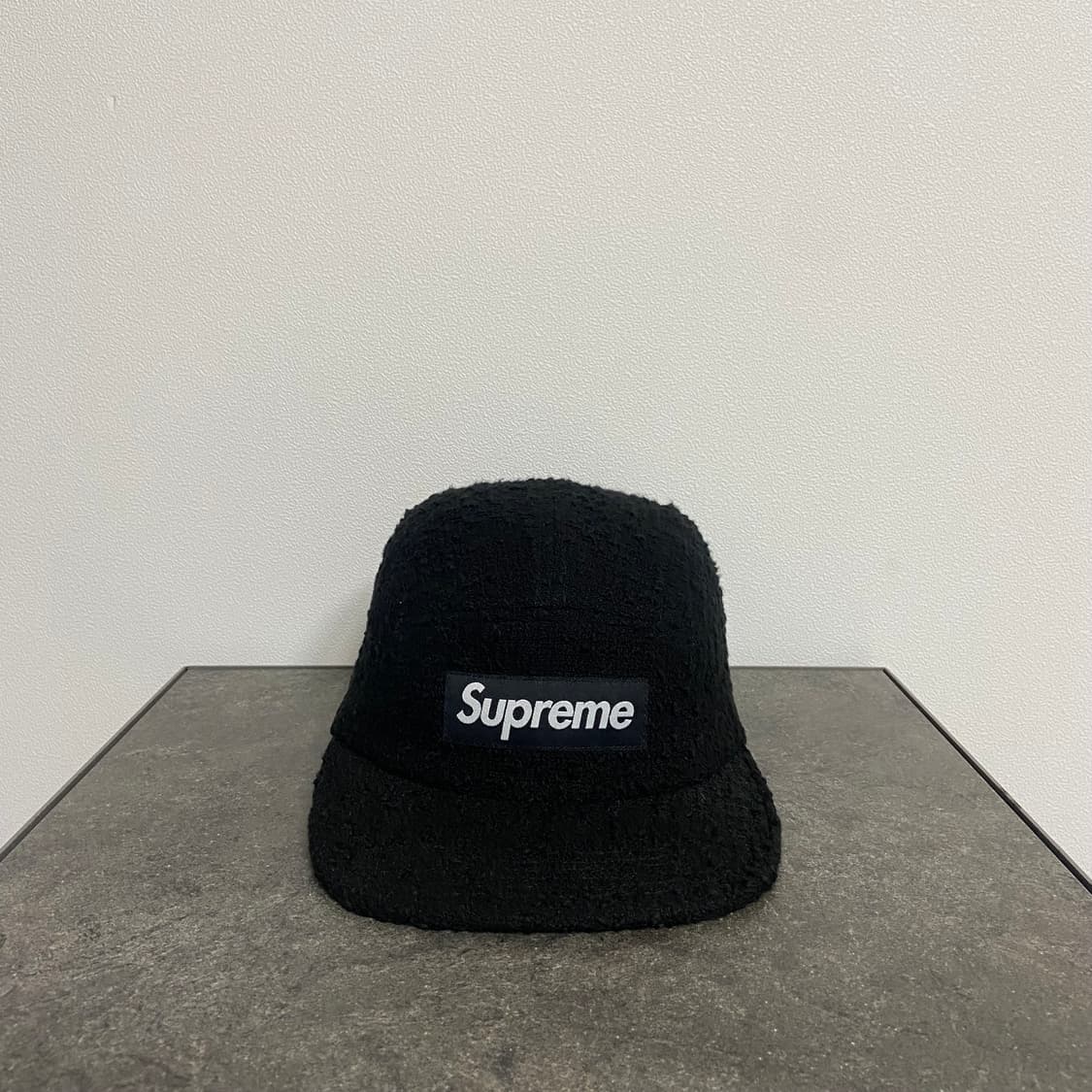 (OS) 슈프림 박스로고 캠프캡 모자 부클 블랙 상품이미지1