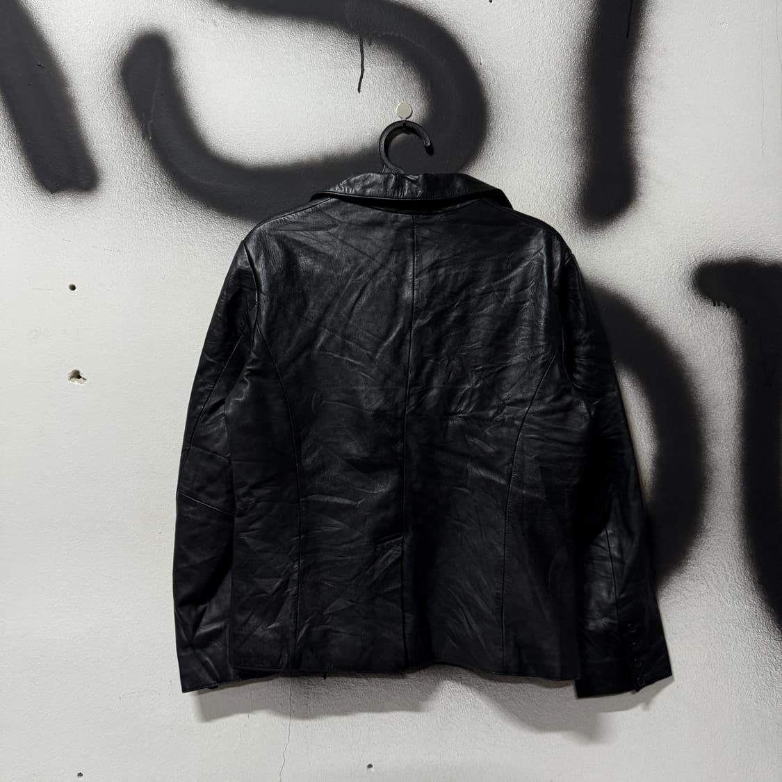 VTG 빈티지 100% 양가죽 쉽스킨 싱글 블레이저 자켓 상품이미지2