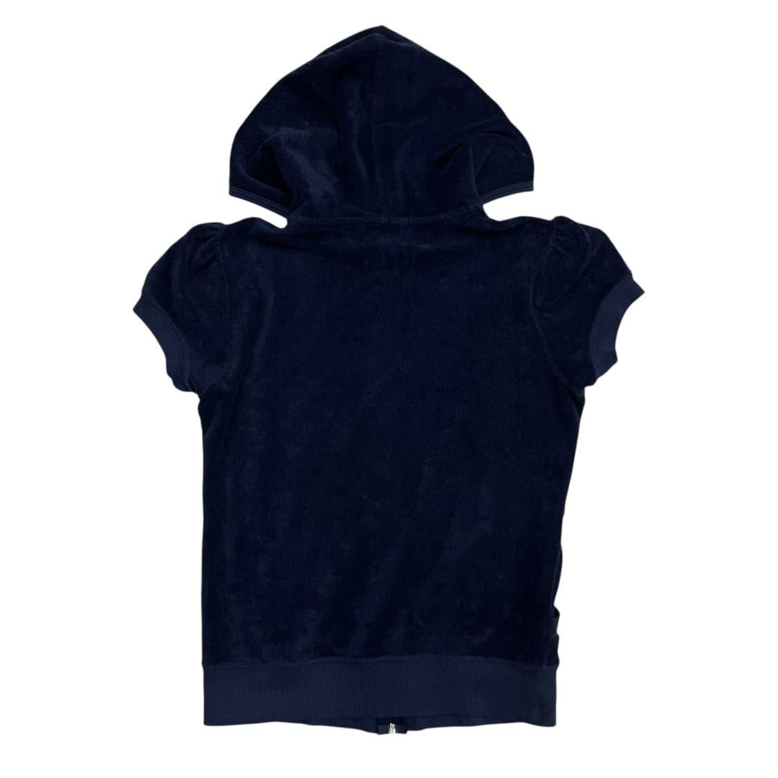 쥬시꾸뛰르 네이비 반팔 후드 집업 S 상품이미지3