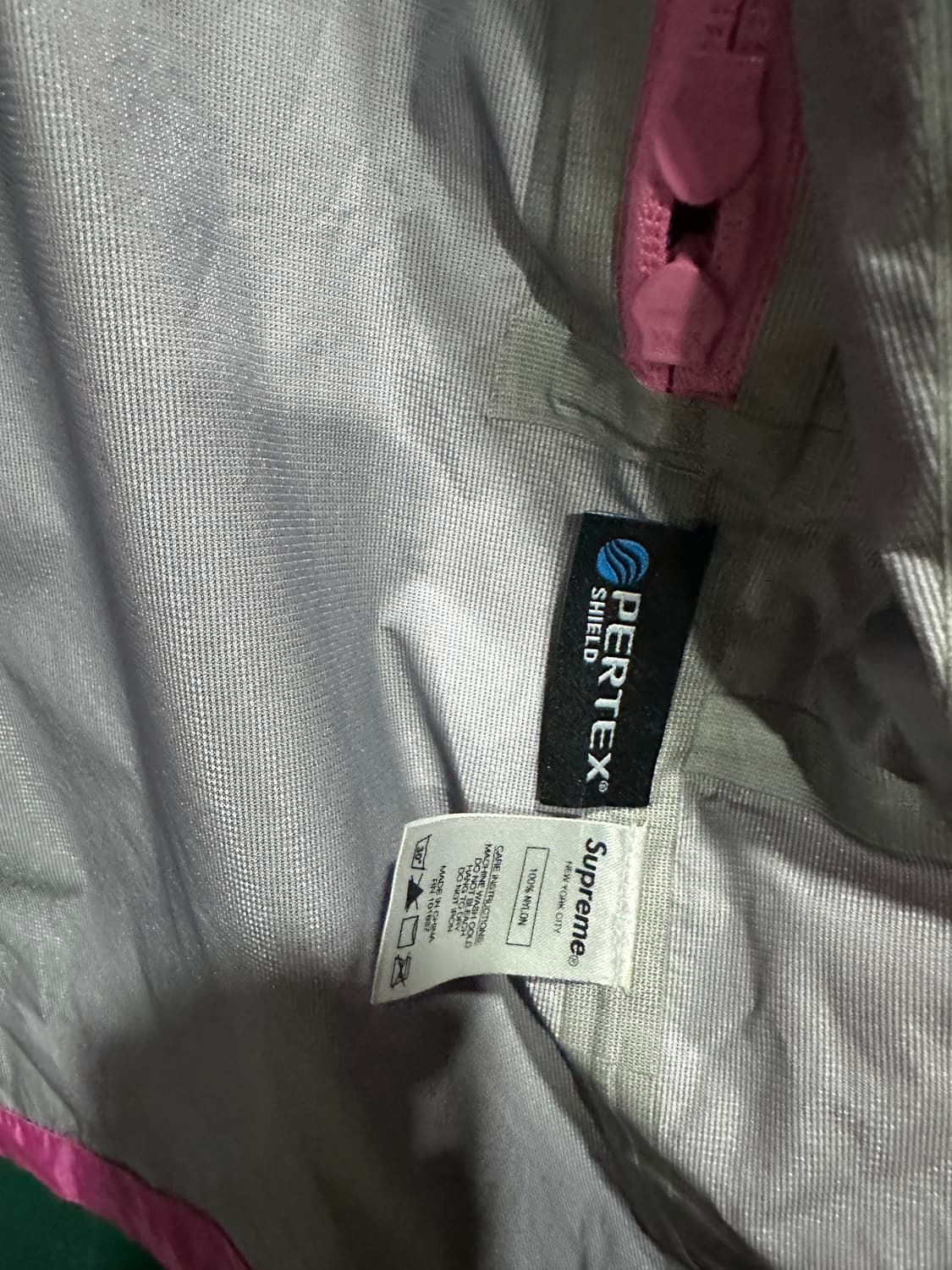 슈프림 19ss 테이프심 바람막이 핑크S 상품이미지6