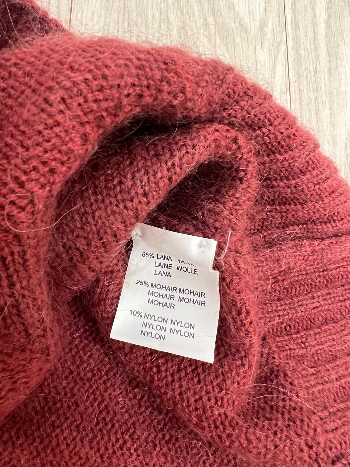 델라치아나(Della Ciana) / 울모헤어 아가일 니트 / 46 상품이미지9