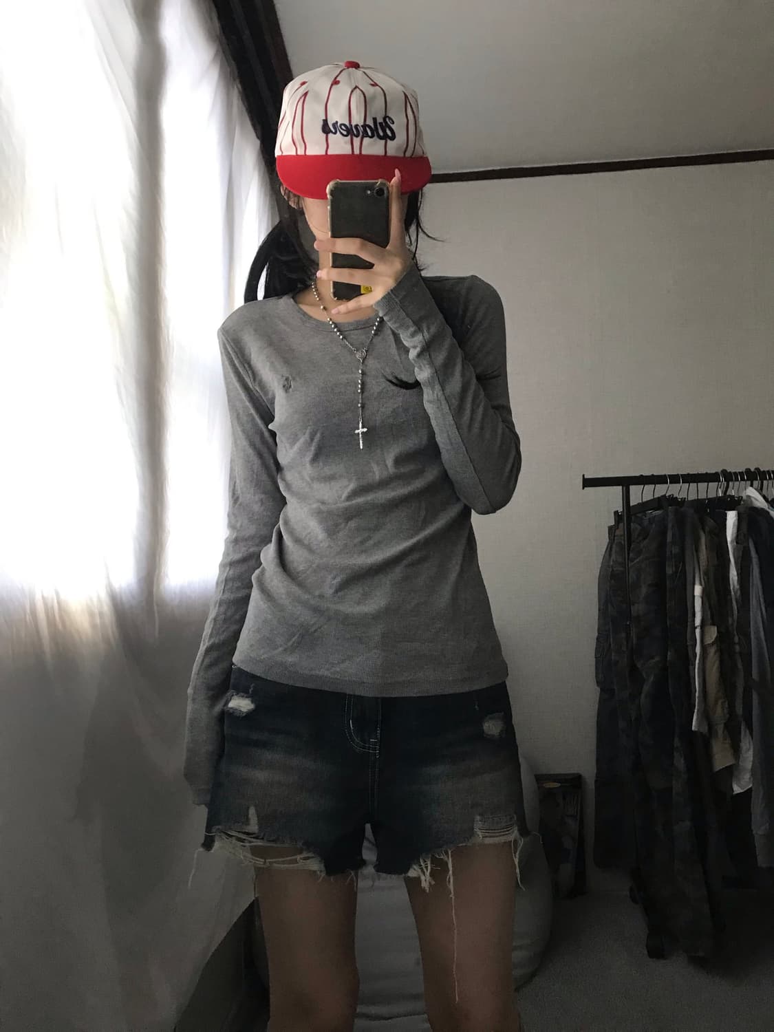 폴로 그레이 와플 롱슬리브 상품이미지6