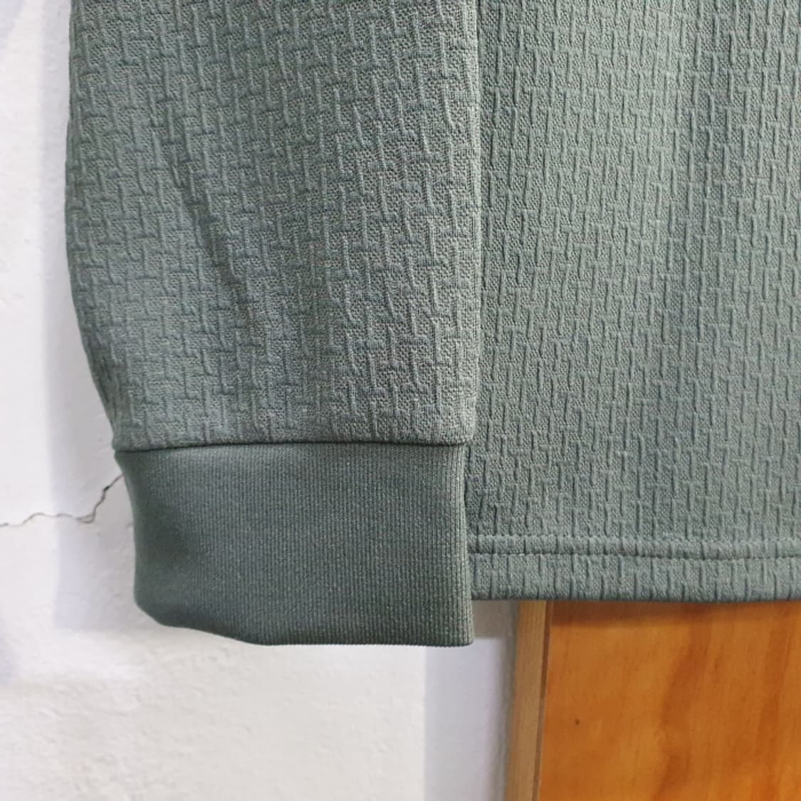 카키색 남자 긴팔 카라 티셔츠(95) 상품이미지3