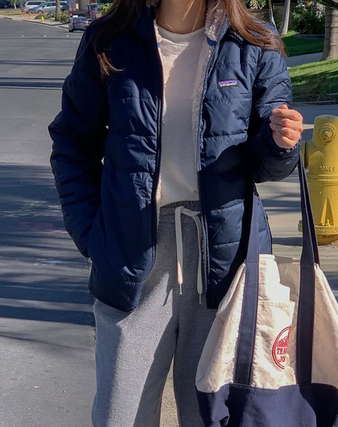 파타고니아 리버시블 퀼팅 플리스 후드 집업 자켓 상품이미지9