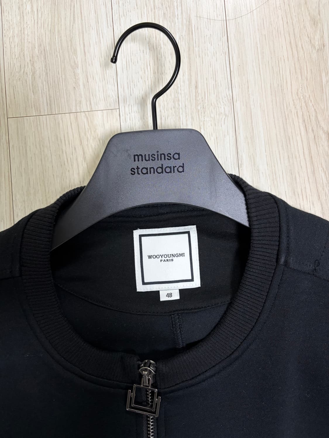 [48] 우영미 블랙 집업 스웨트셔츠 상품이미지3