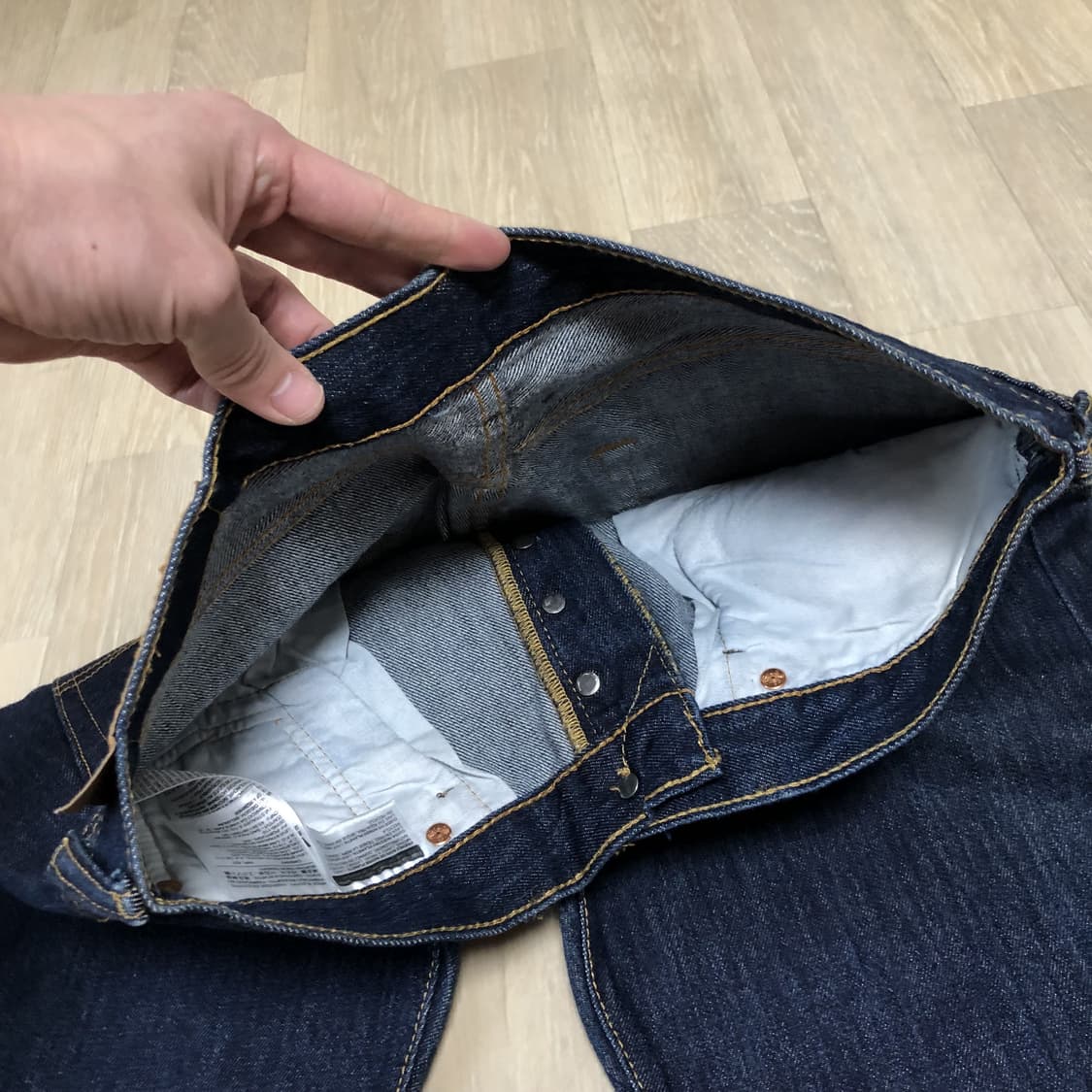 (31) 리바이스 Levi's 501 스트레이트핏 중청 원워시드 데님 상품이미지5