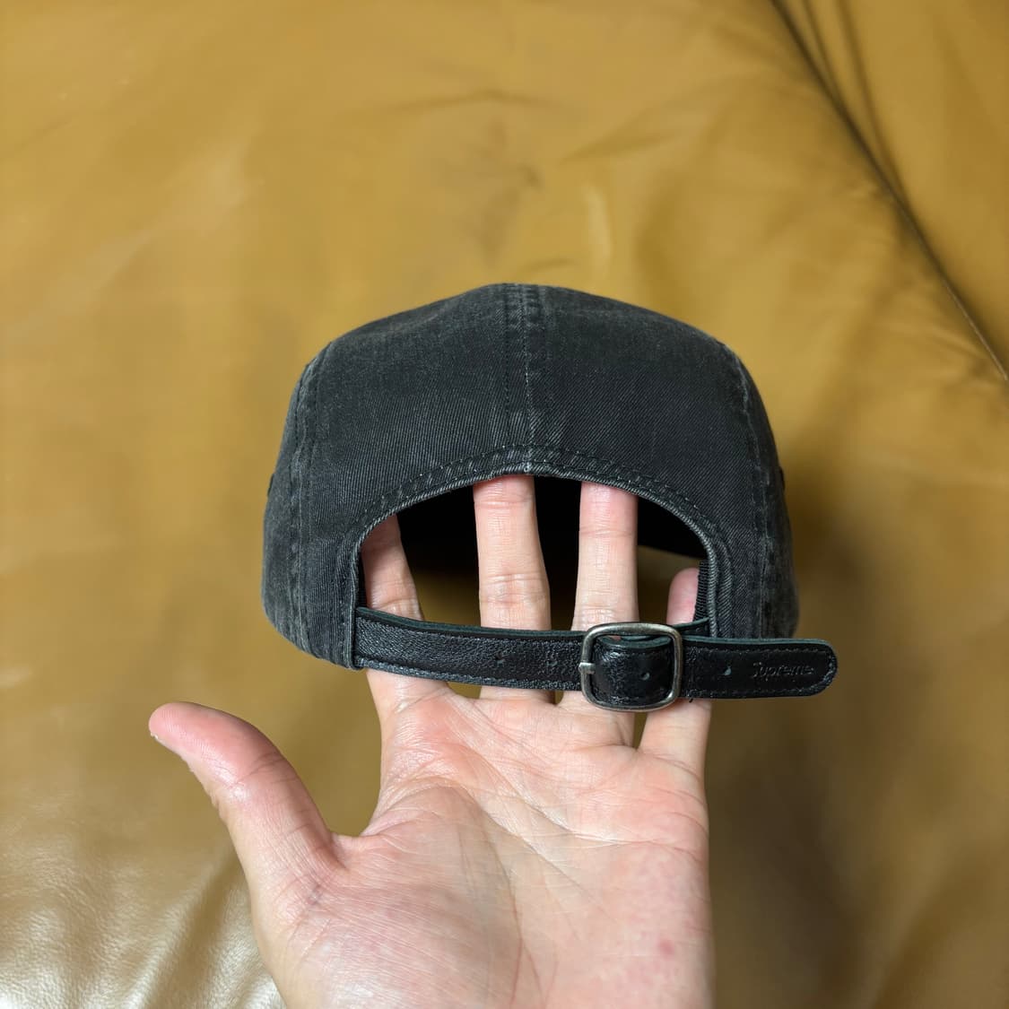 Supreme 슈프림 워시드 블랙 캠프캡 모자 (Washed Black) 상품이미지7