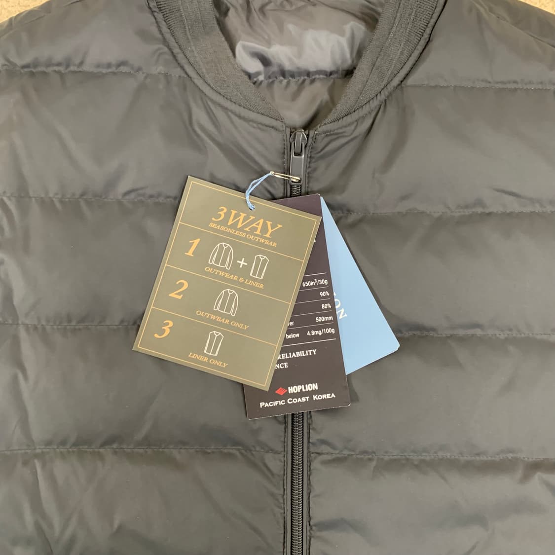 에디션 베스트 라이너 디테처블 코트(105/네이비) 패딩코트 상품이미지7