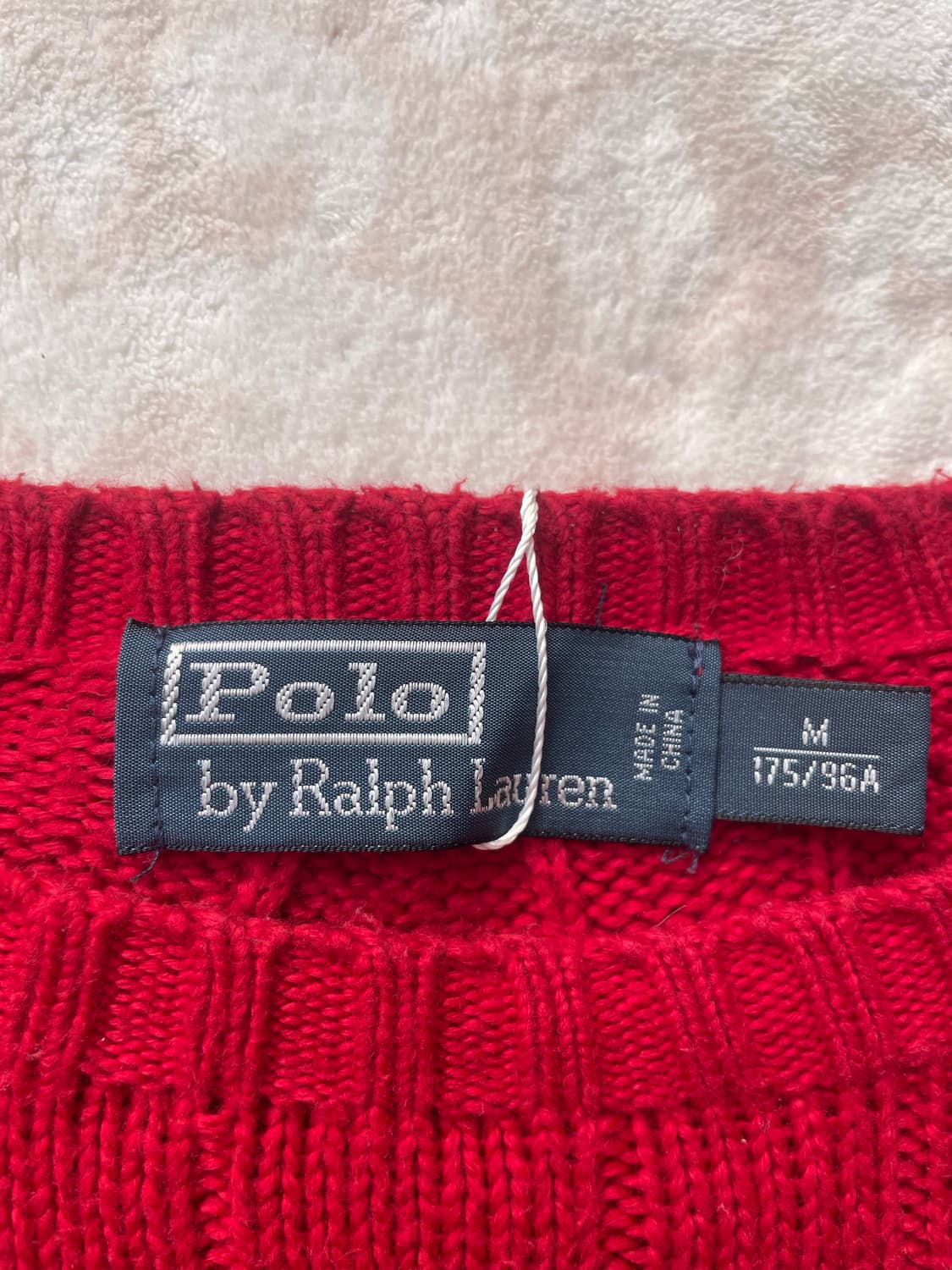 폴로랄프로렌 레드 케이블 니트 상품이미지5