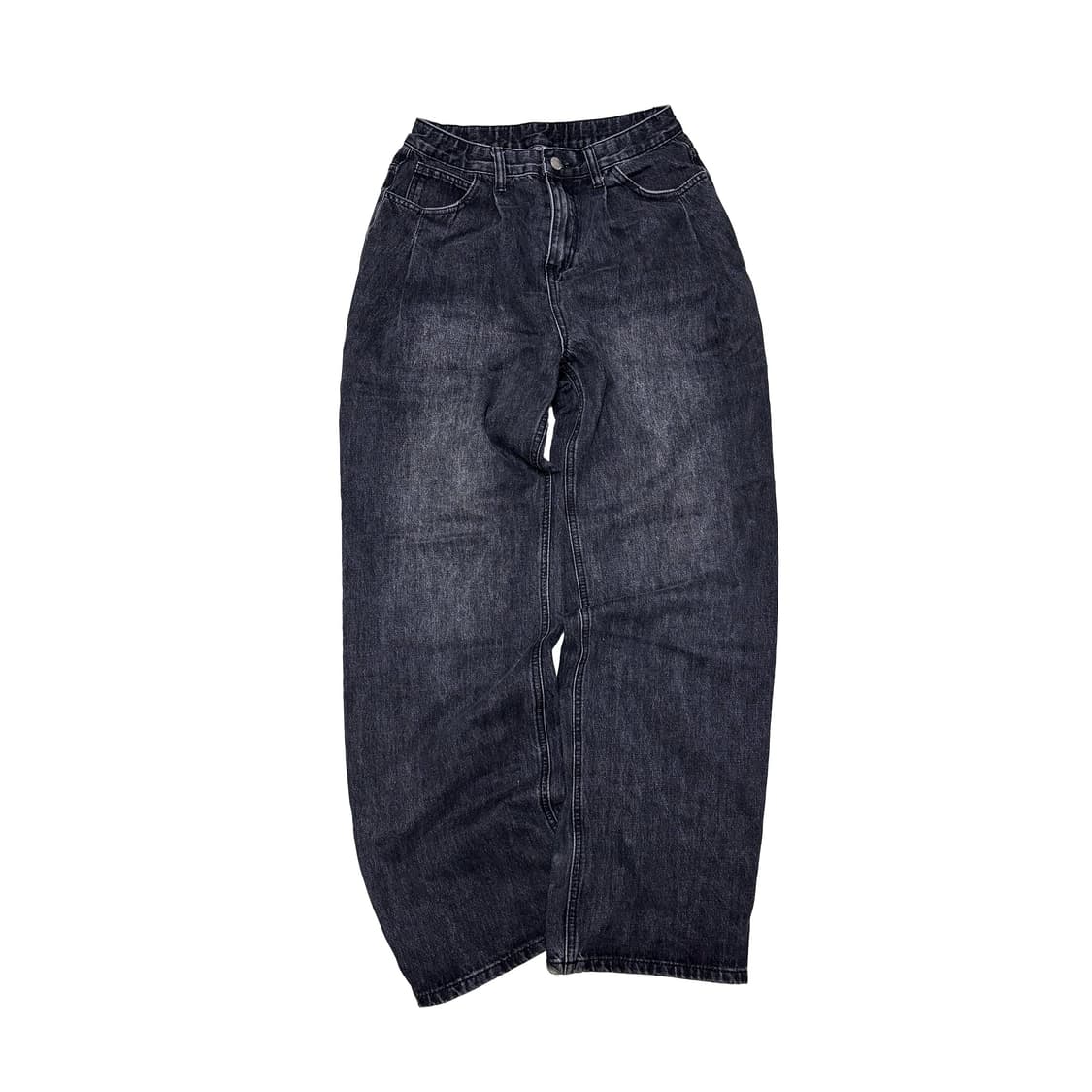 빈티지 흑청 데님 팬츠 상품이미지1