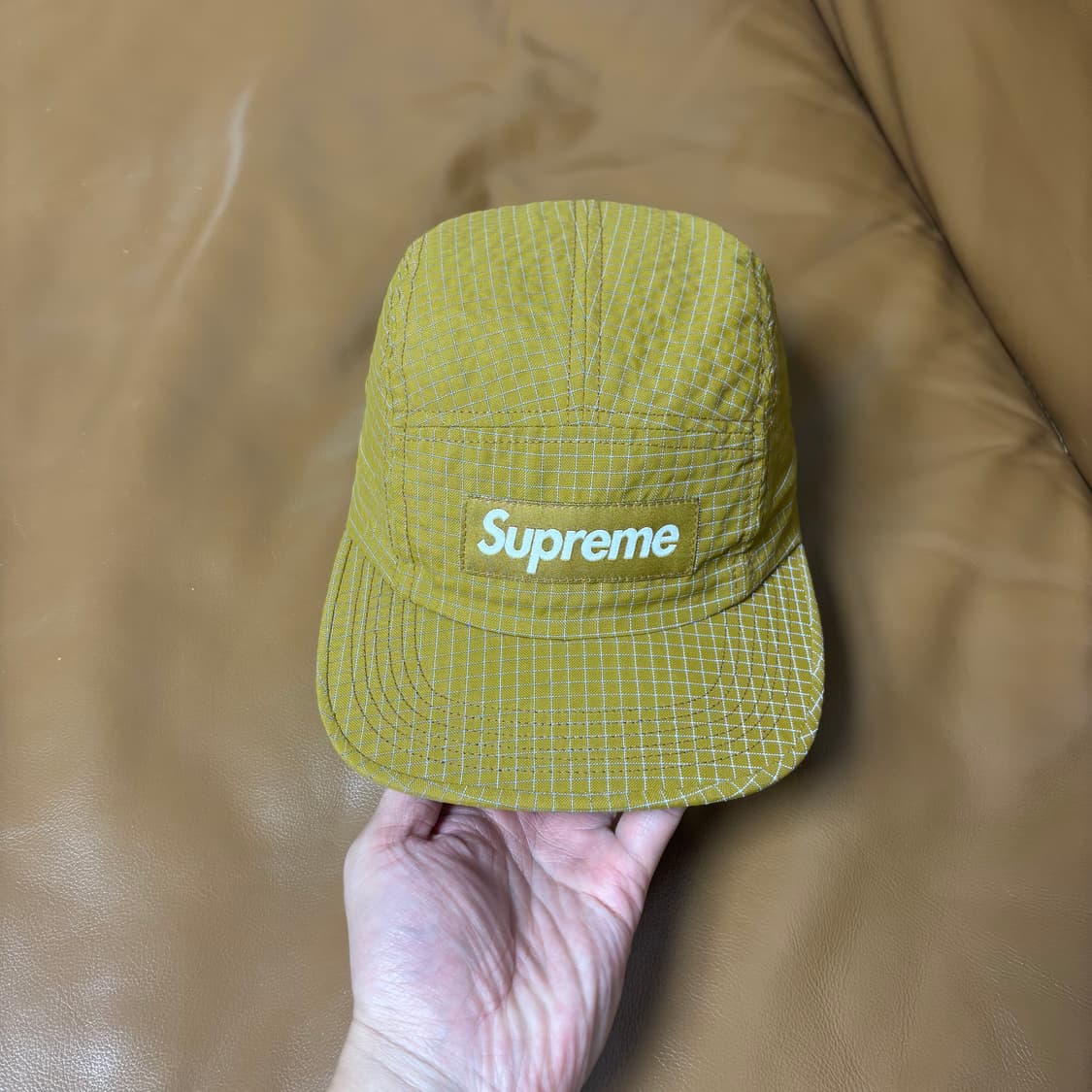 Supreme 슈프림 립스탑 머스타드 캠프캡 모자 (Mustard) 상품이미지2
