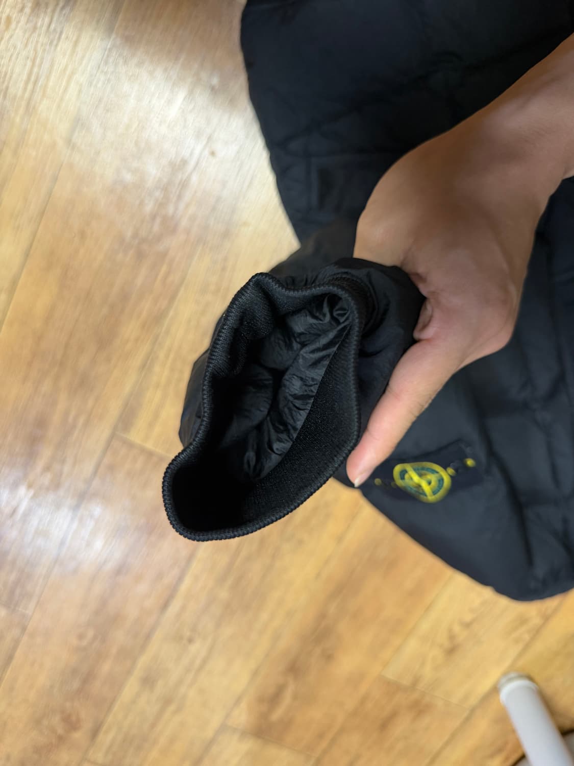 스톤아일랜드 19fw 크링클랩스 논후드 패딩 블랙 m 상품이미지3