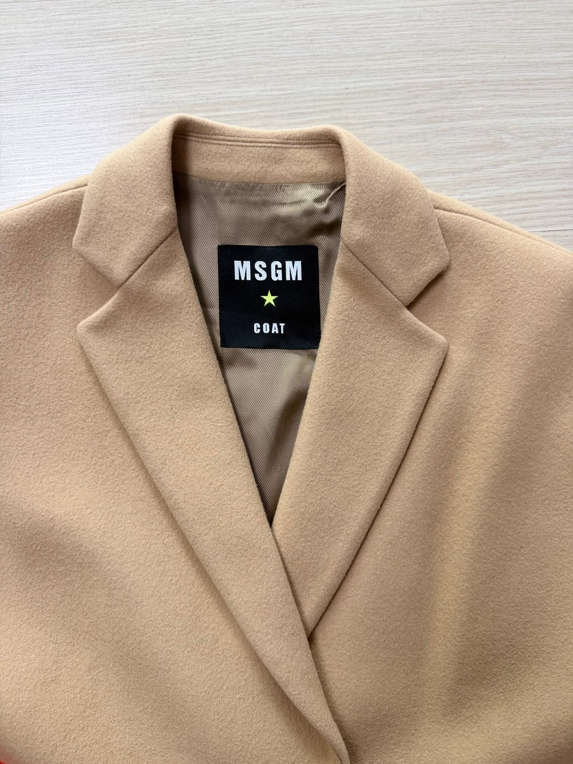MSGM 베이지 코트 상품이미지3