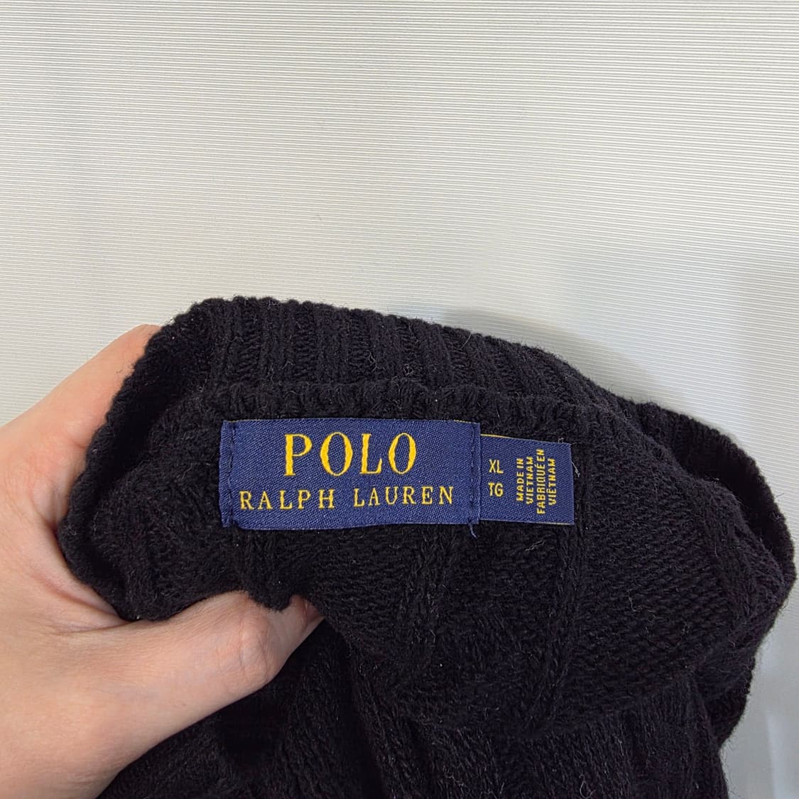폴로 랄프로렌 남성 케이블 니트 XL  상품이미지2