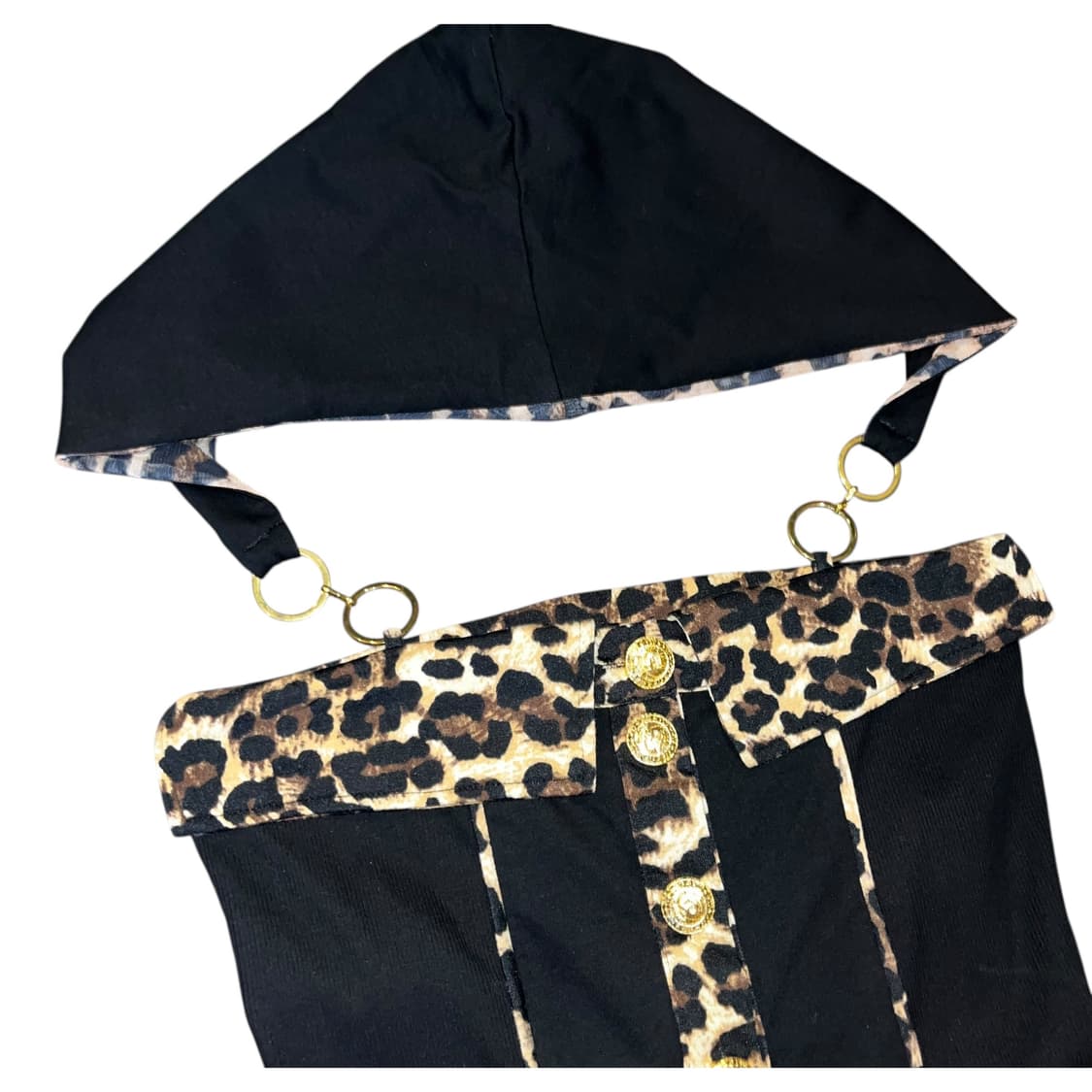 d.i.a. 다이아 호피 아일렛 후드 탑 갸루y2k 상품이미지3