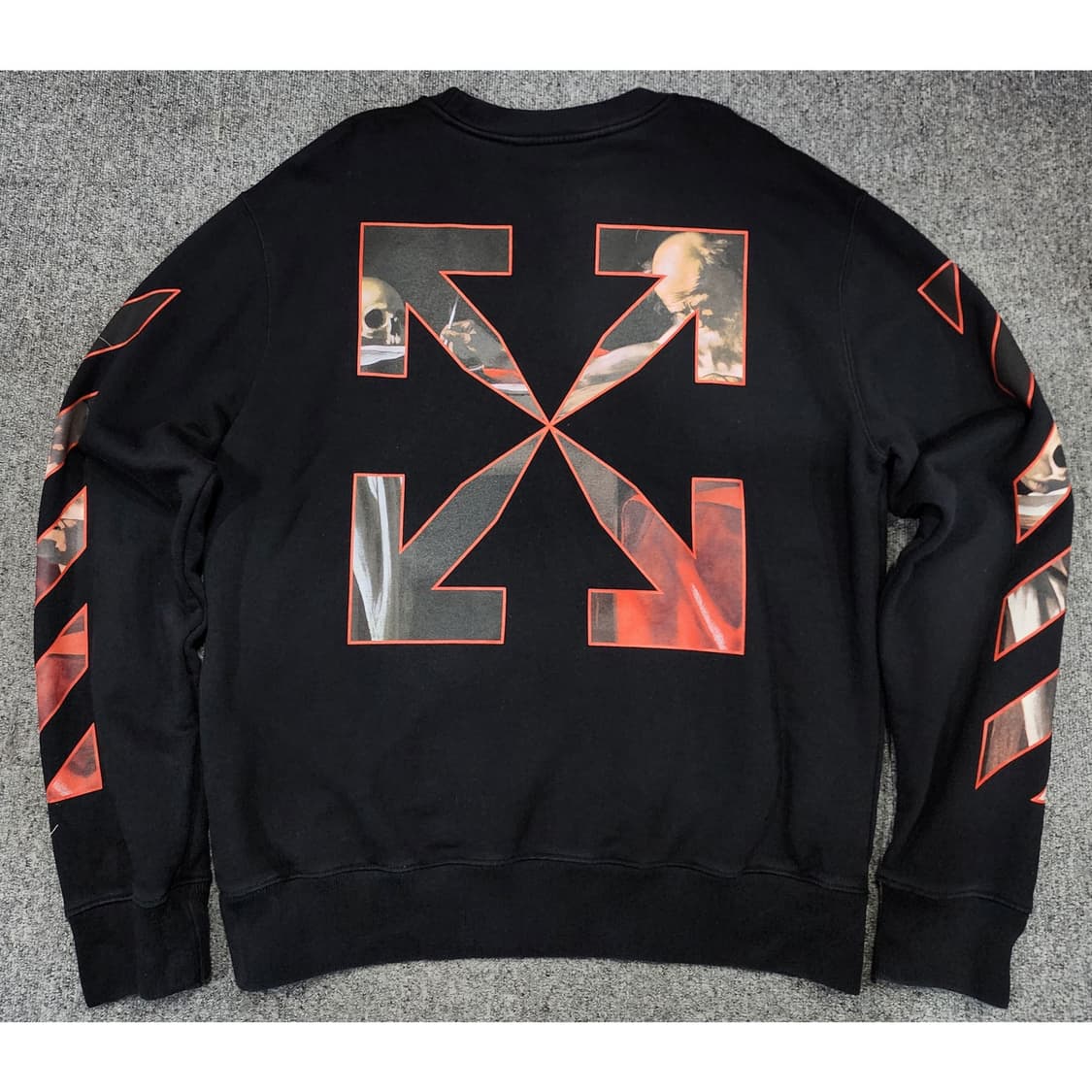 오프화이트 카라바지오 애로우 크루넥 맨투맨 XL 상품이미지1