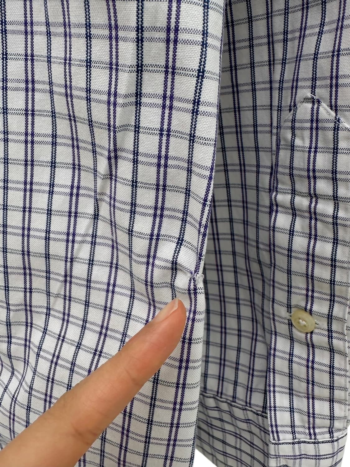 00s 폴로 야머스 셔츠 화이트&퍼플 (XL~2XL) 상품이미지8