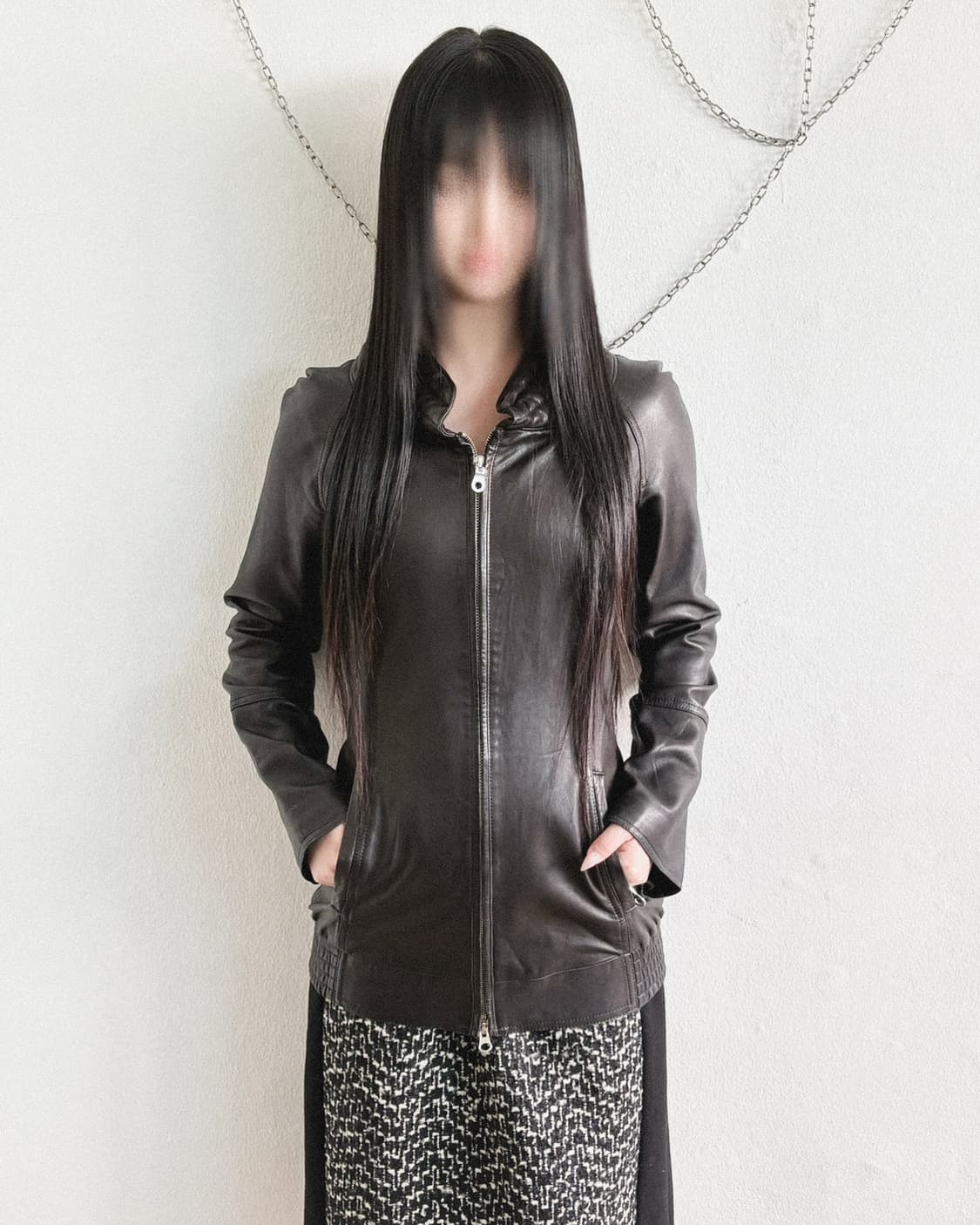 black blood diamonds 하이넥 보노 레더자켓 상품이미지3
