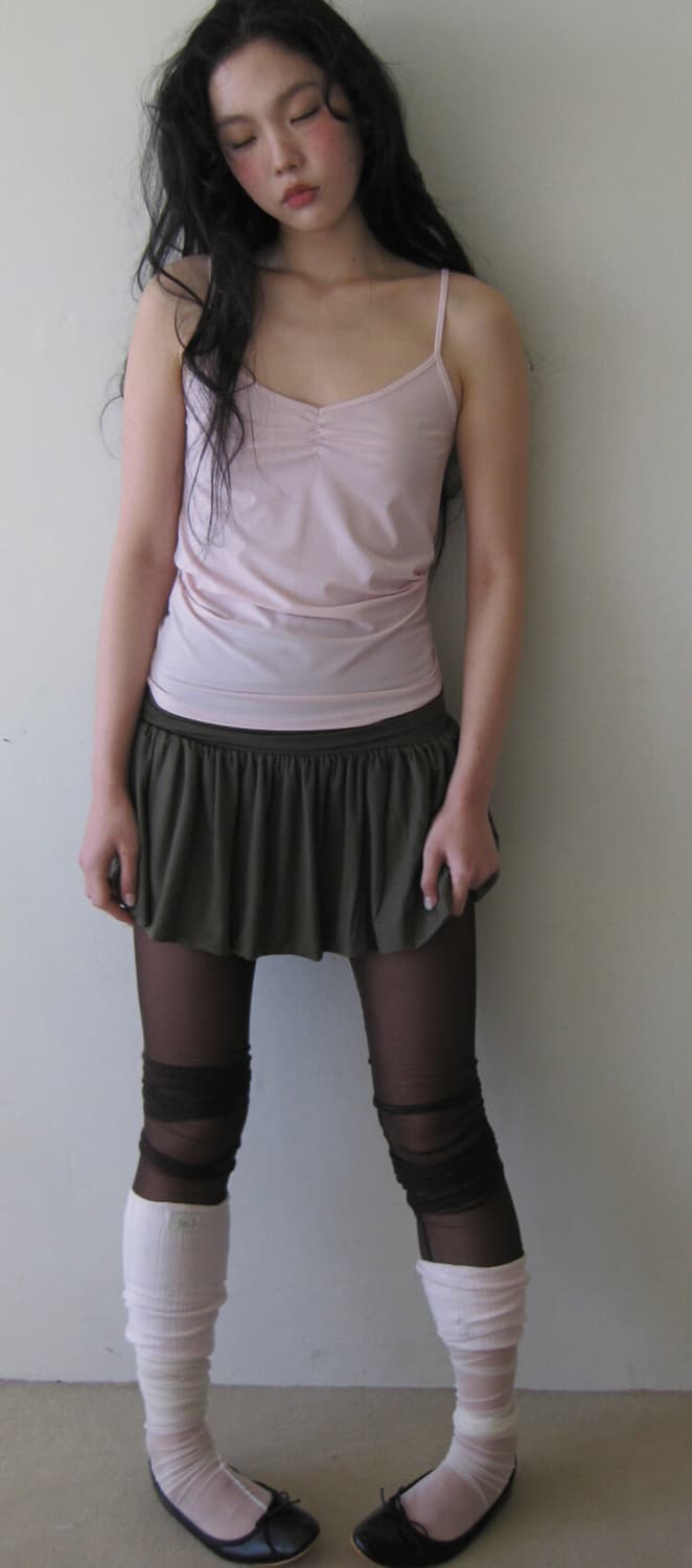 [새상품] 샵페어리 clear sleeveless pink 클리어 슬리브 상품이미지3