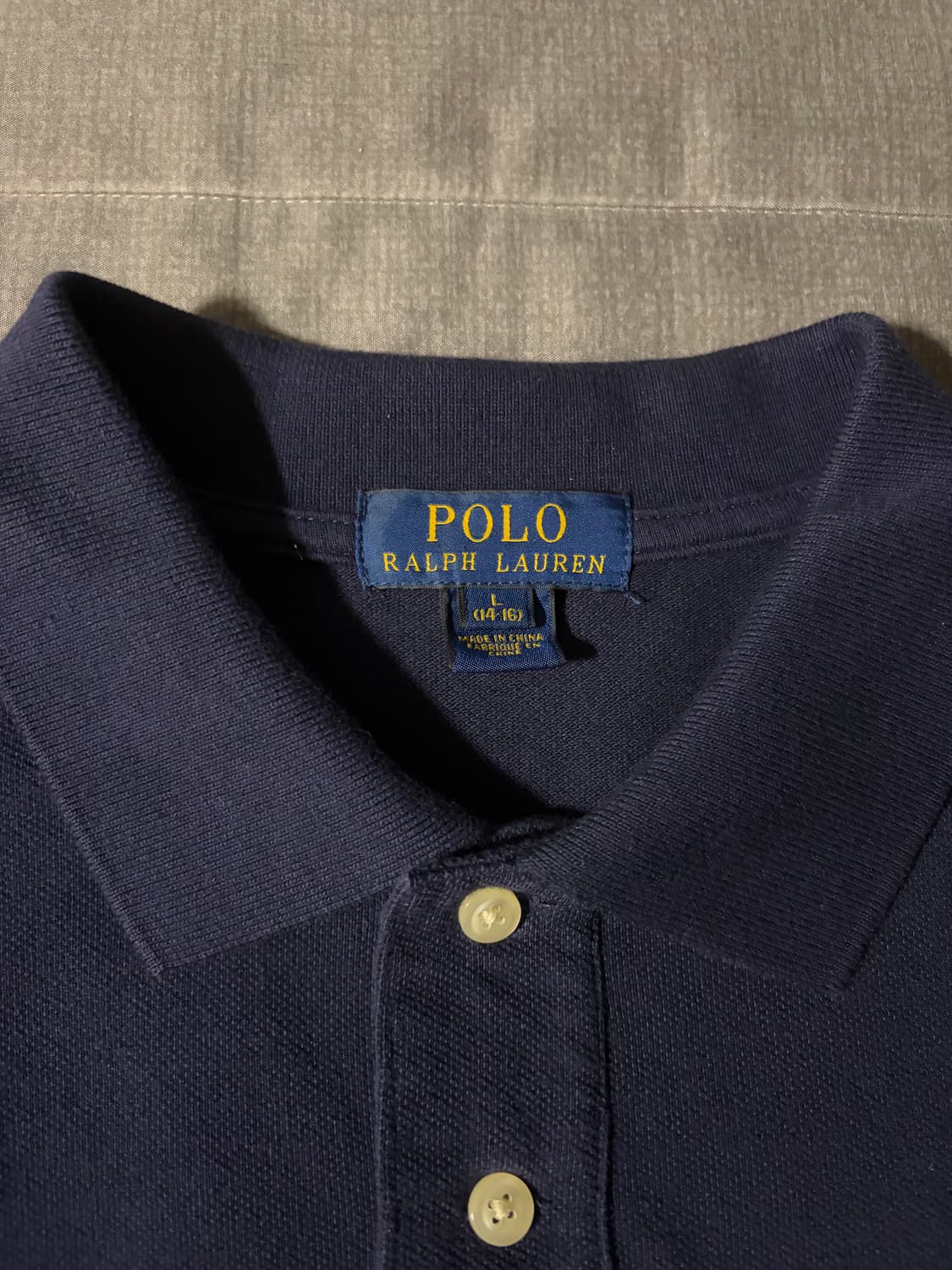 정품)폴로 빅포니 네이비 긴팔카라티 상품이미지3