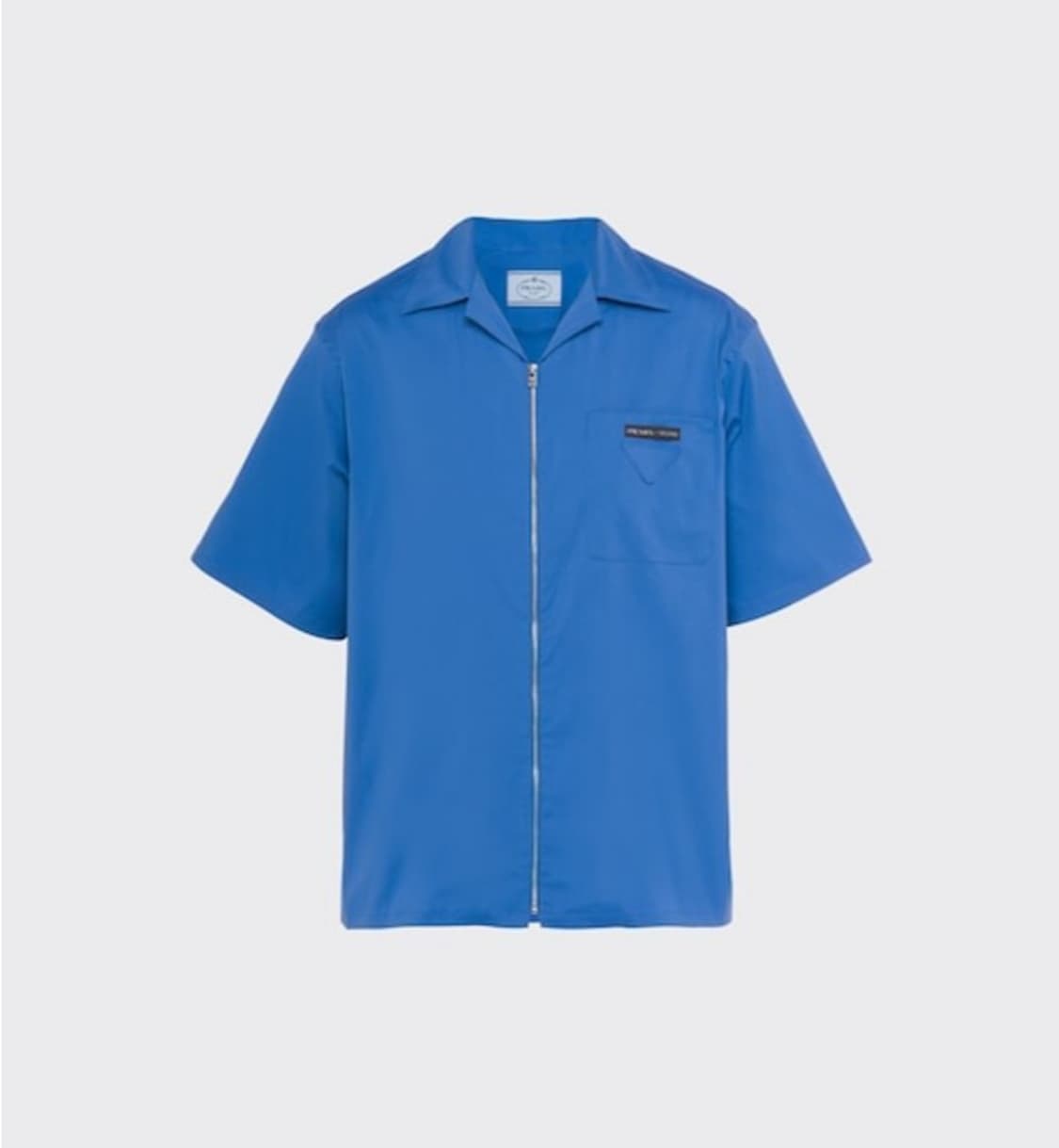 [L] 프라다 스트레치 코튼 볼링 나일론 셔츠 상품이미지1