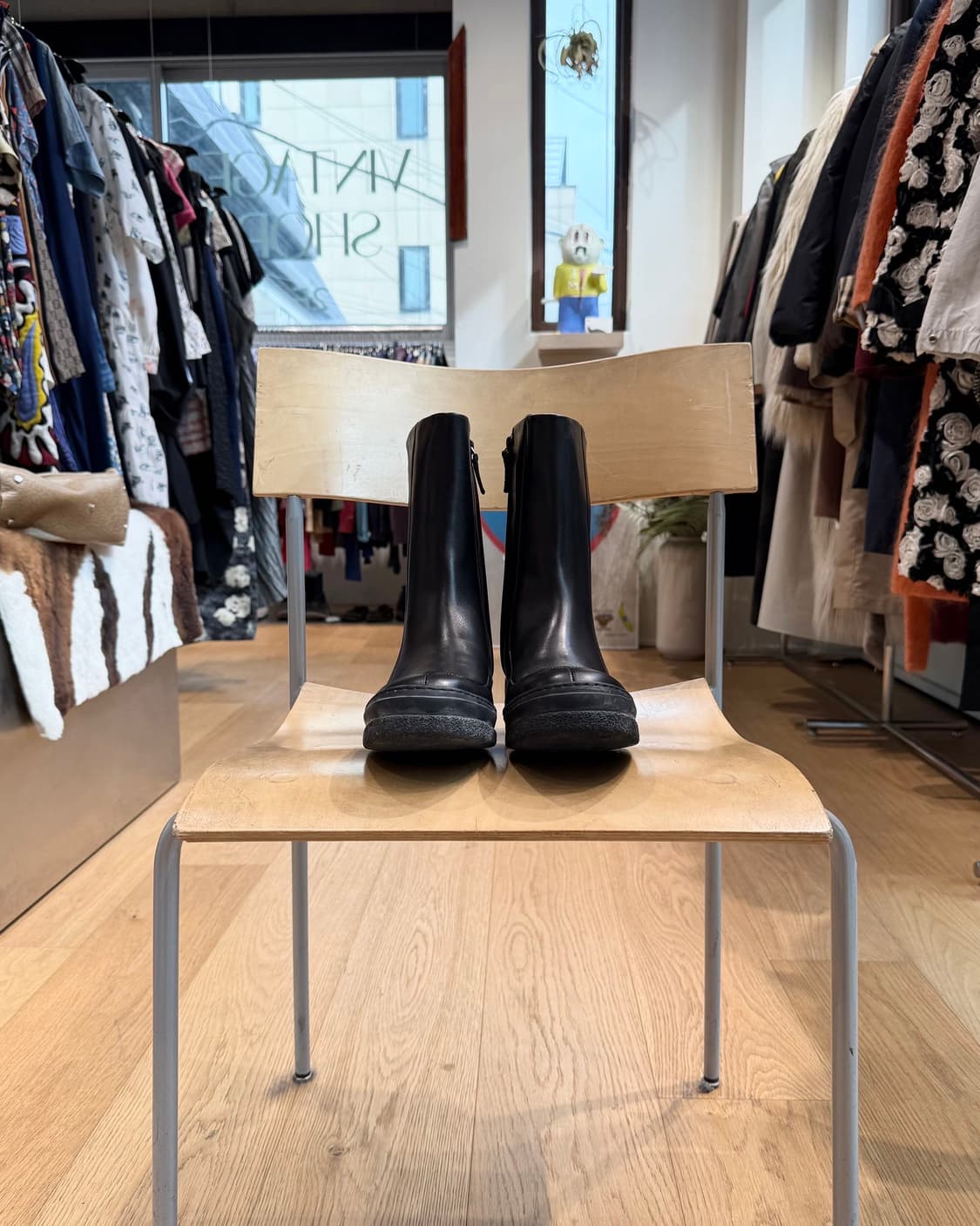 구찌 블랙 레더 부츠  상품이미지2