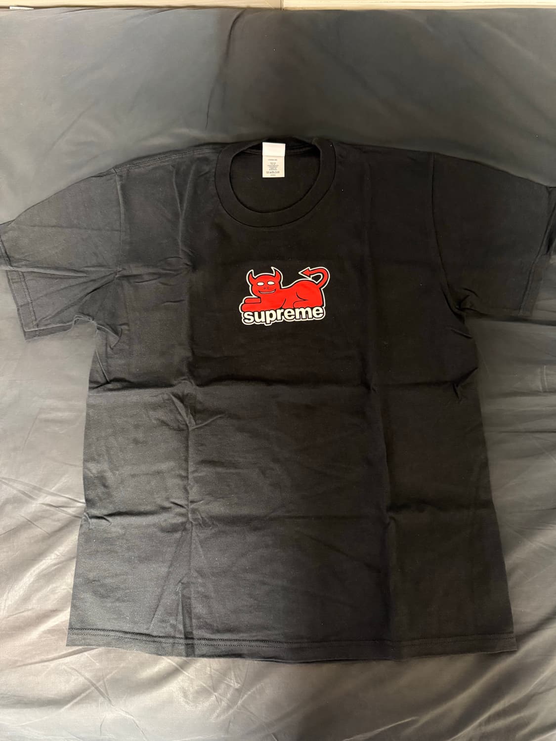 [M]슈프림 x 토이 머신 데빌 캣 티셔츠 블랙 - 24SS 상품이미지2