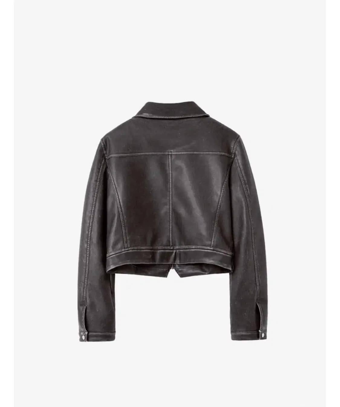 인사일런스우먼 워시드 에코 레더 점퍼 상품이미지5