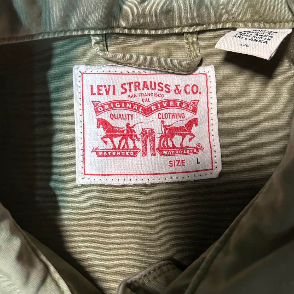 [L] 리바이스 플라워 자수 퍼티그 셔츠 상품이미지6