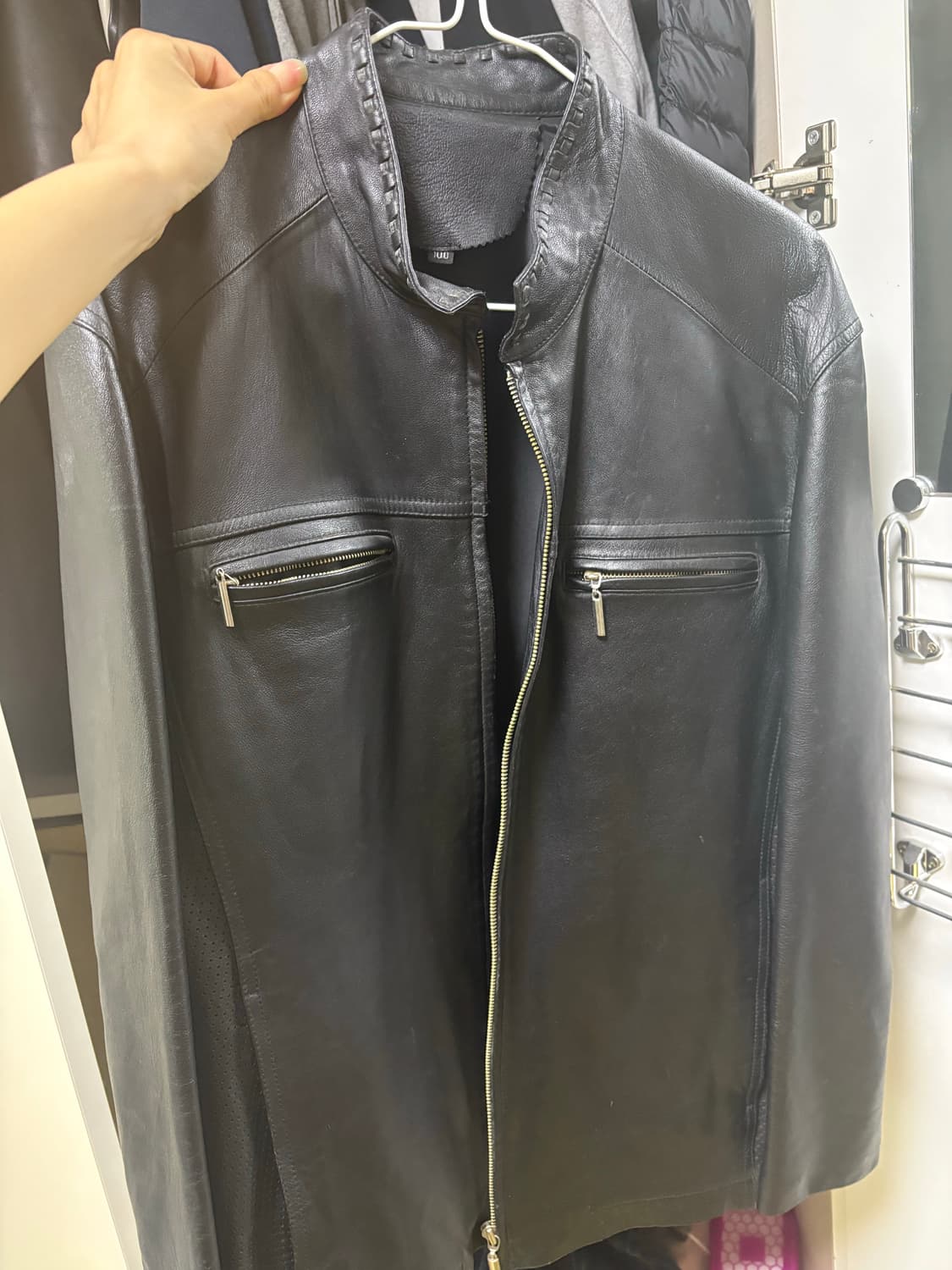 빈티지 레더 자켓 상품이미지1