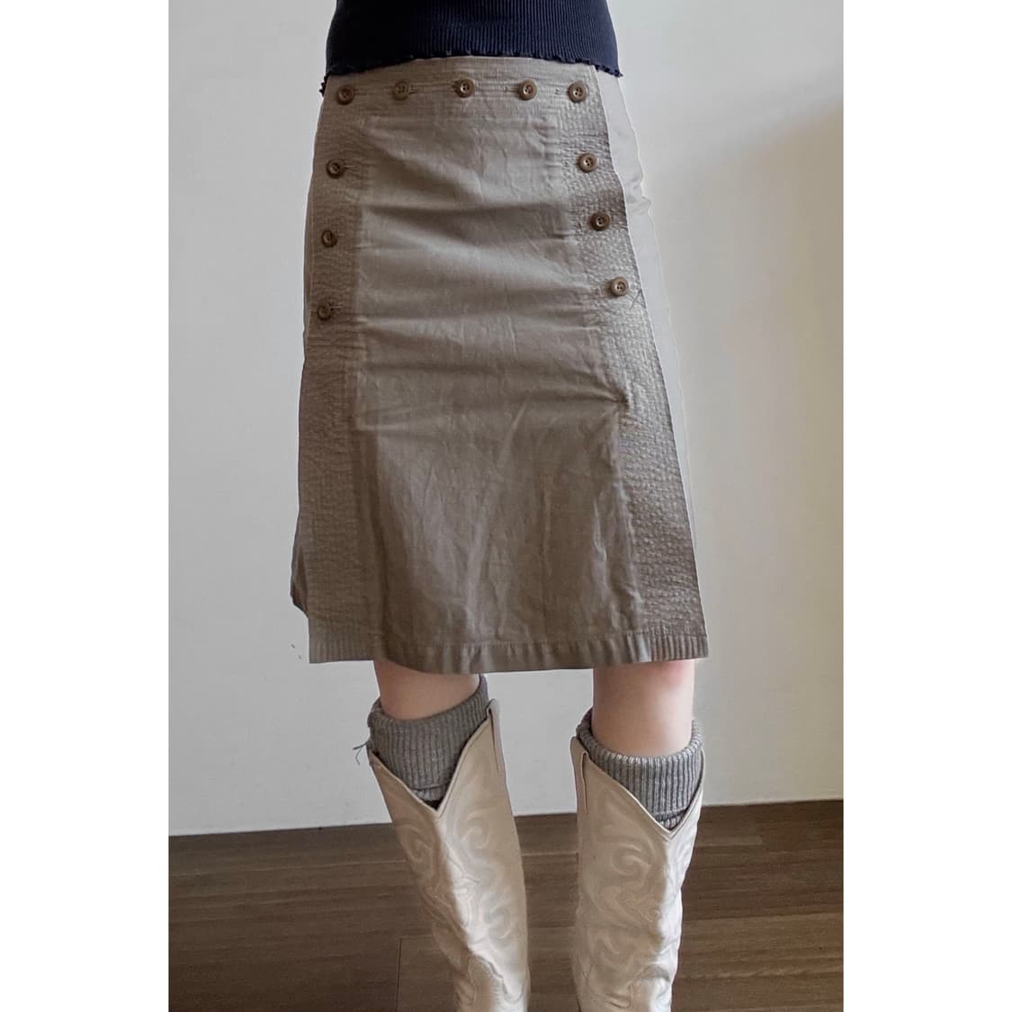 Double Button Skirt 상품이미지1