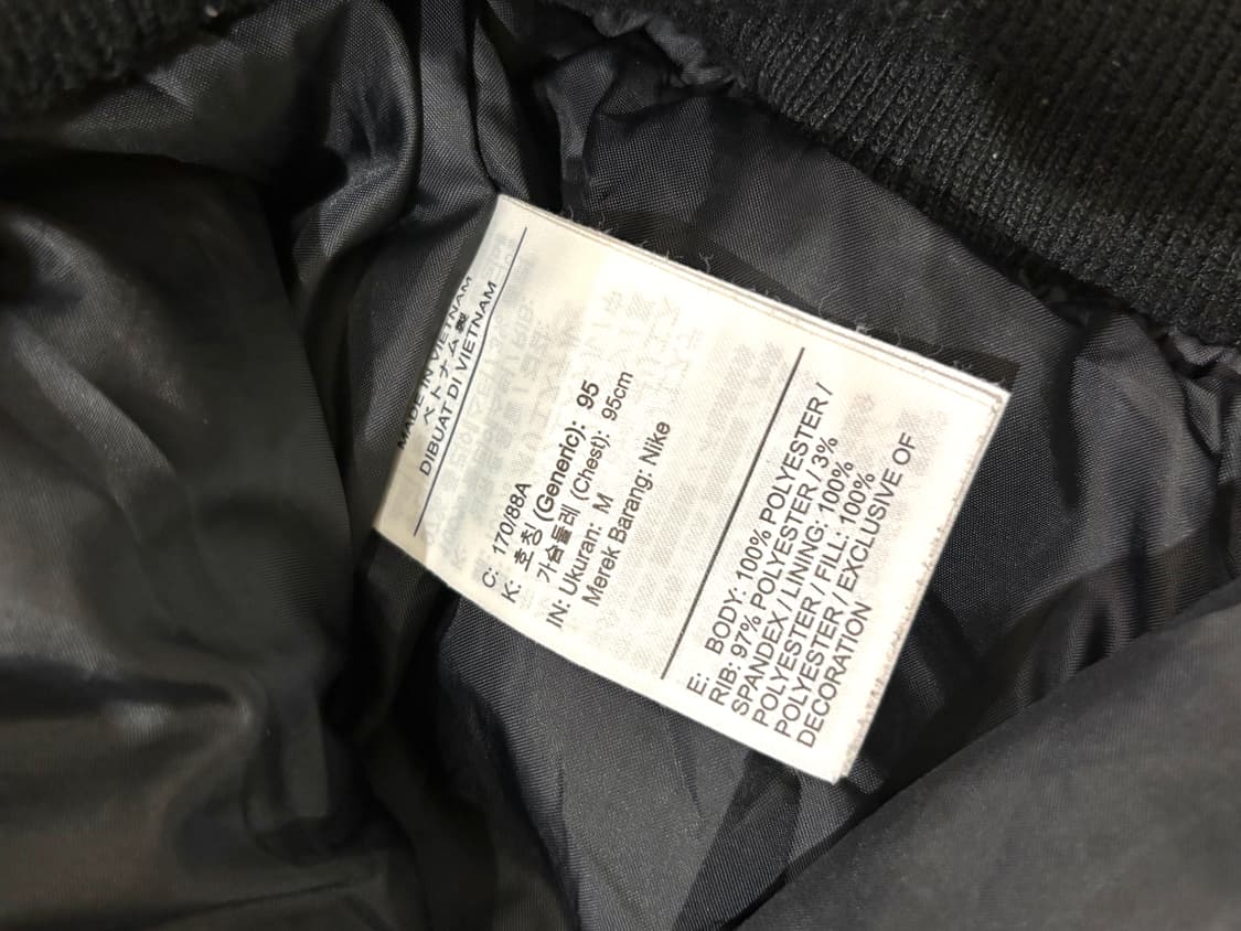 nike AIR 나이키 에어 블랙 봄버 재킷 패딩 상품이미지7