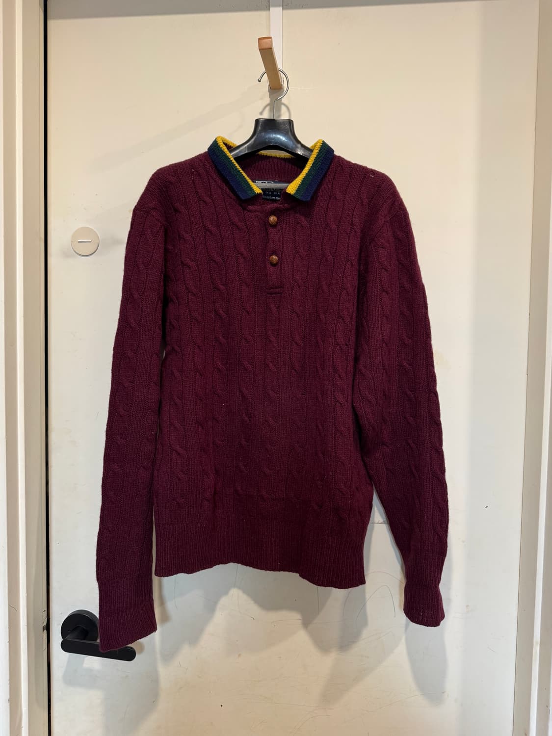 80‘s 빈티지 폴로랄프로렌 울 카라 니트  상품이미지1