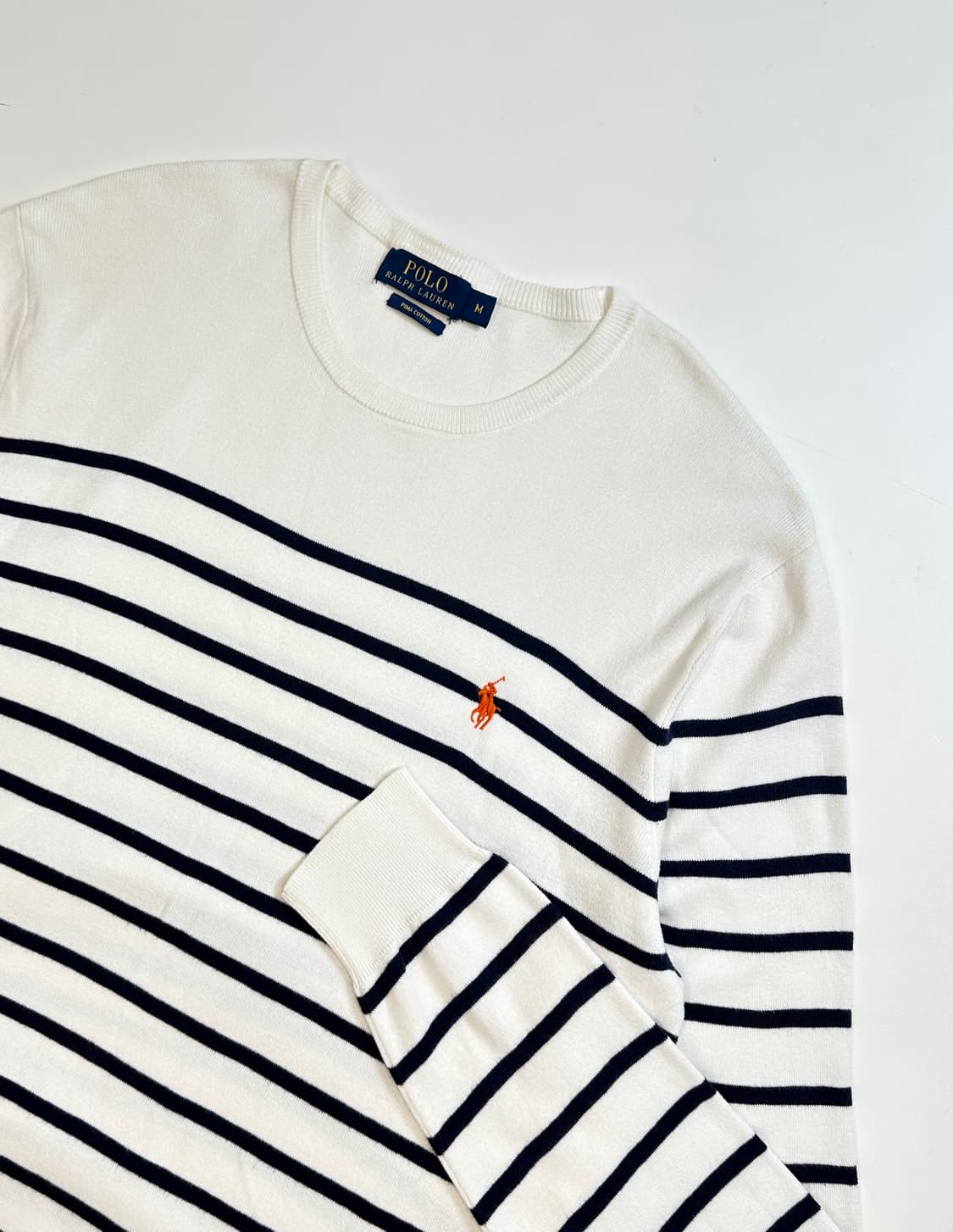 폴로 피마코튼 스트라이프 니트(M)95-100 상품이미지1