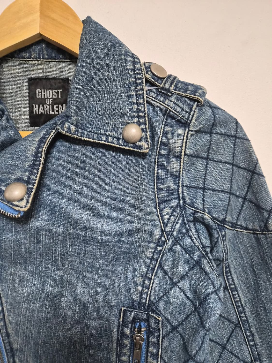 고스트오브할렘 데님 라이더 자켓 Free - J59 상품이미지3
