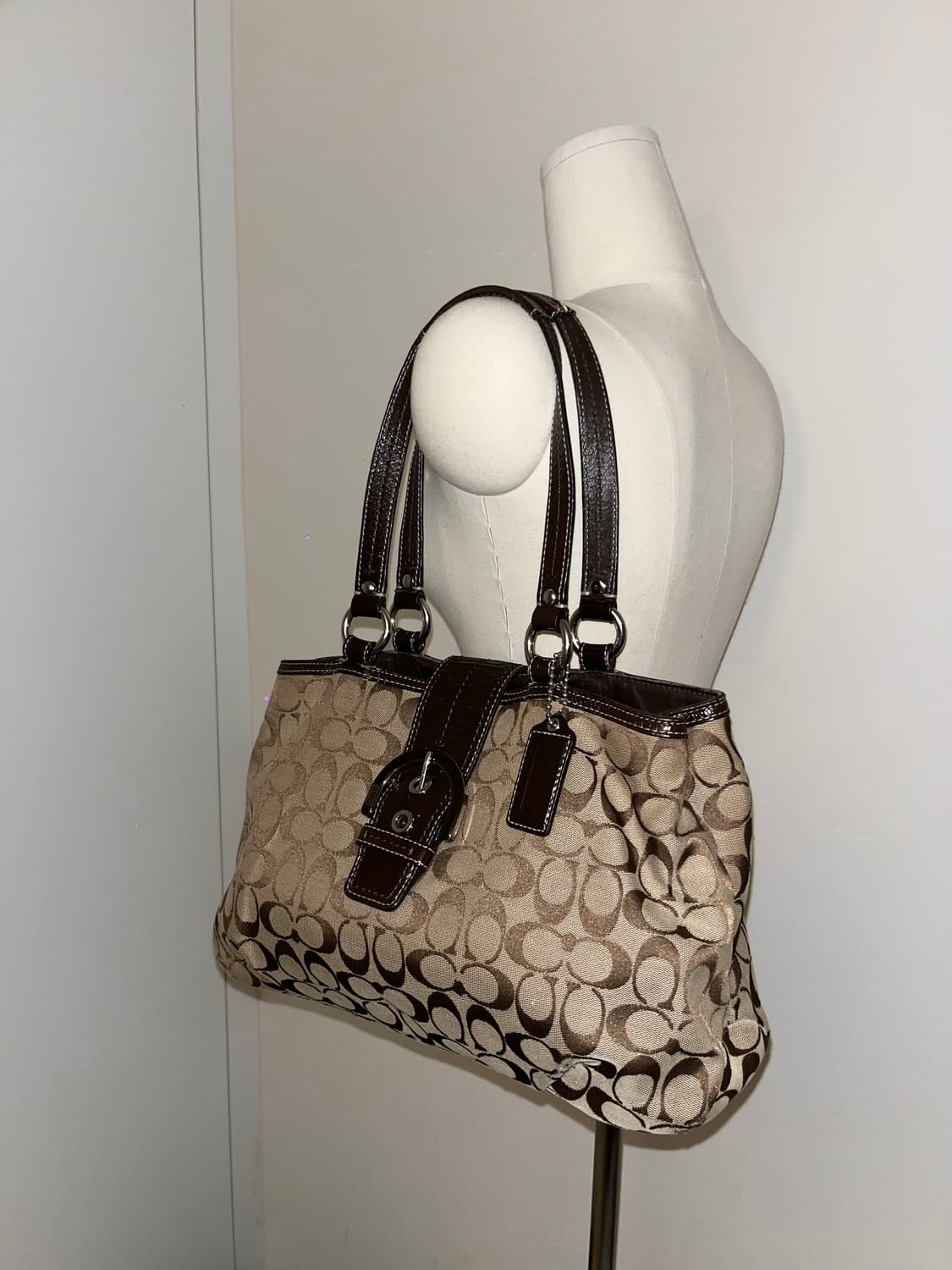 📦 Coach brown square Shoulder Bag 상품이미지4