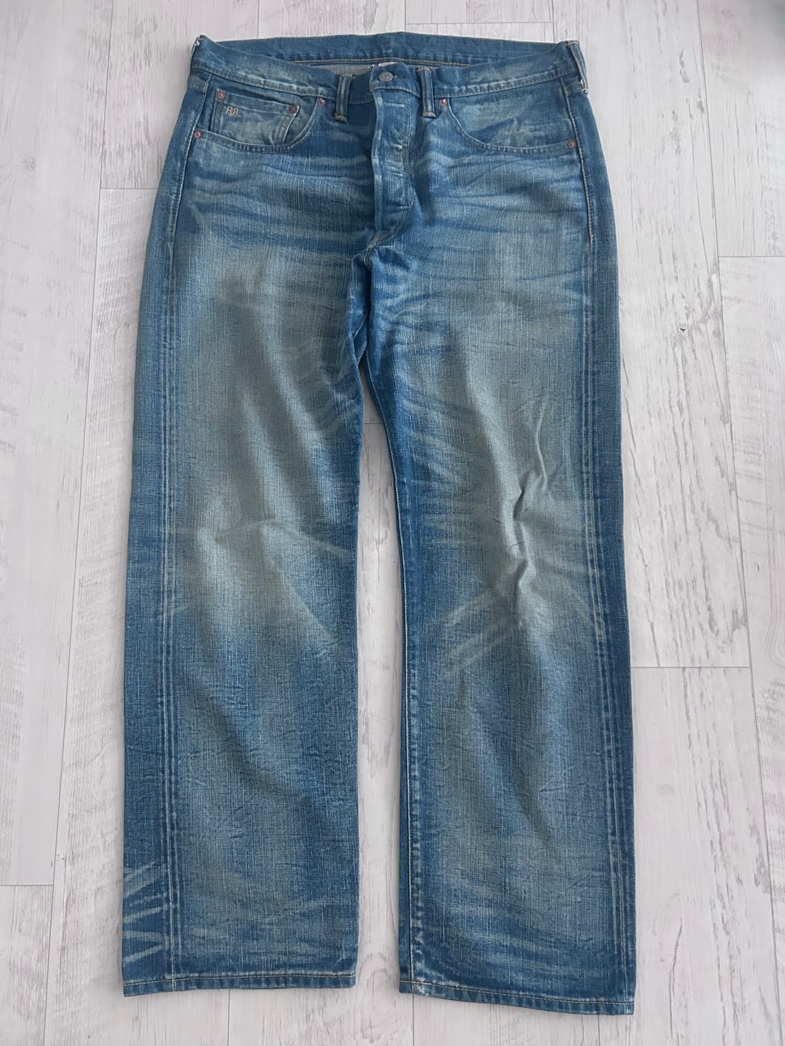 RRL 스트레이트 레그 핏 밀너 워싱 데님 36x30 상품이미지1