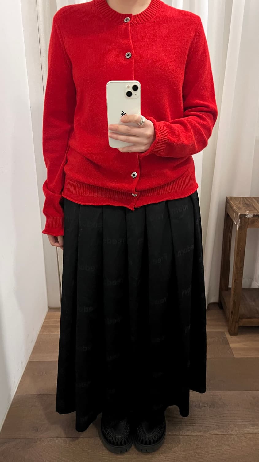 Red Flare Punching Cardigan 상품이미지2