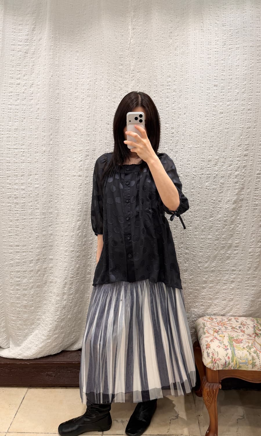 shadow veil skirt 상품이미지4