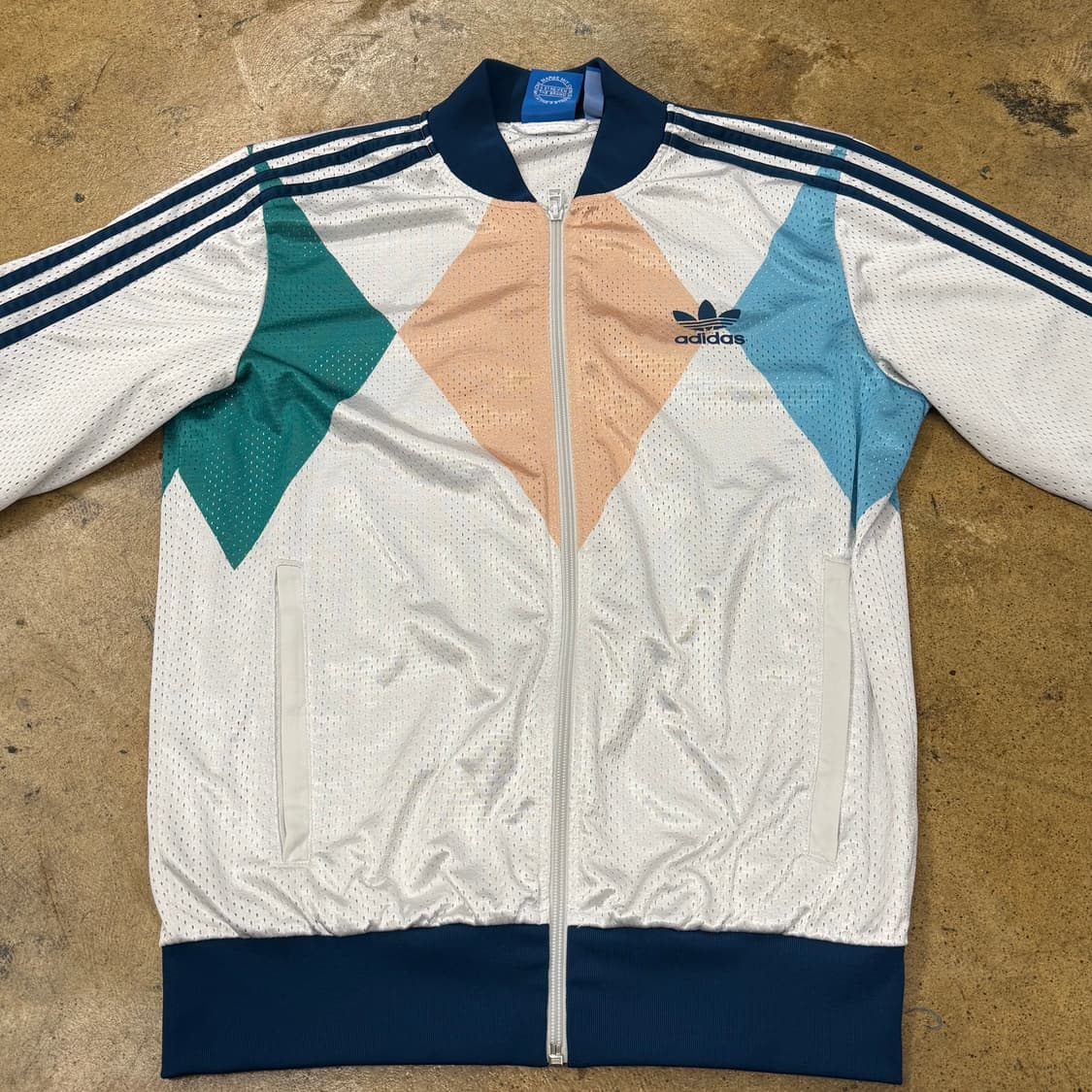 [정품/105] 아디다스 컬러블록 메쉬 트랙탑 져지 b19 상품이미지3