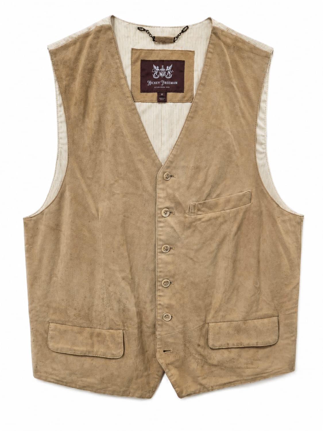 히키프리먼 스웨이드 베스트 M 상품이미지1