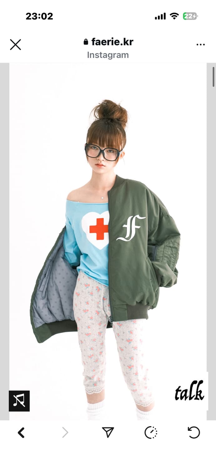 샵페어리 봄버 자켓 카키 구합니다!!! 상품이미지1