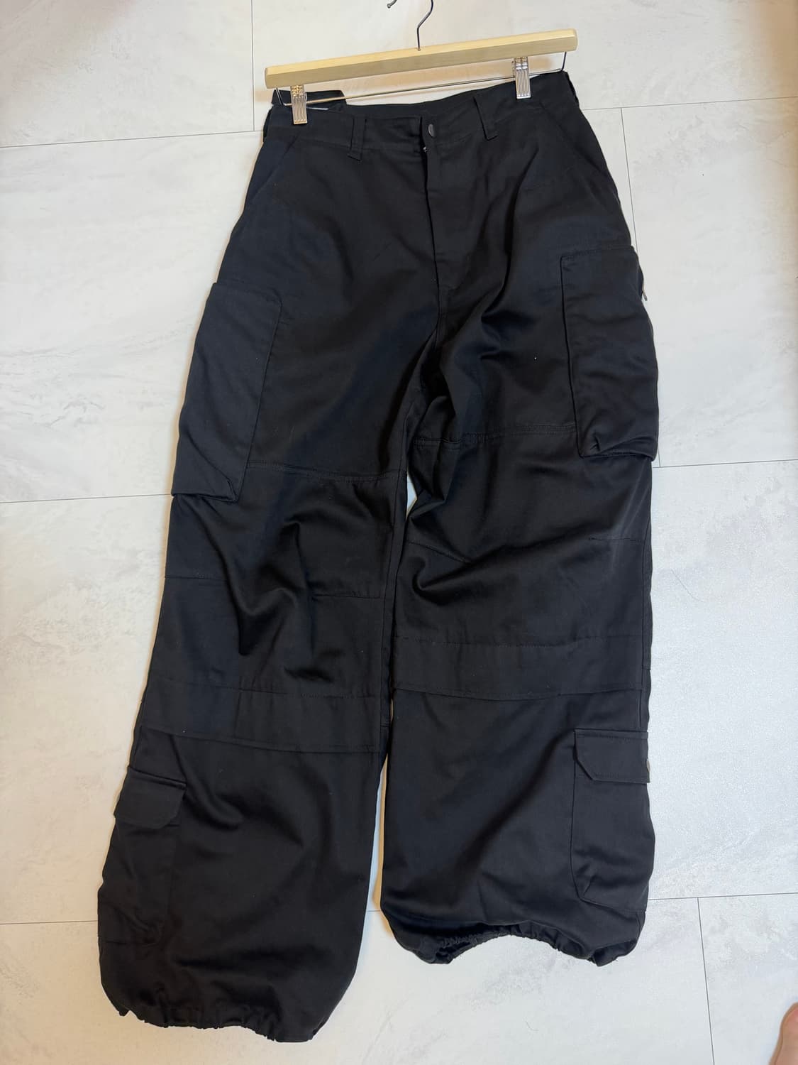 (2) 해칭룸 Zip Cargo Work Pants Black 상품이미지3