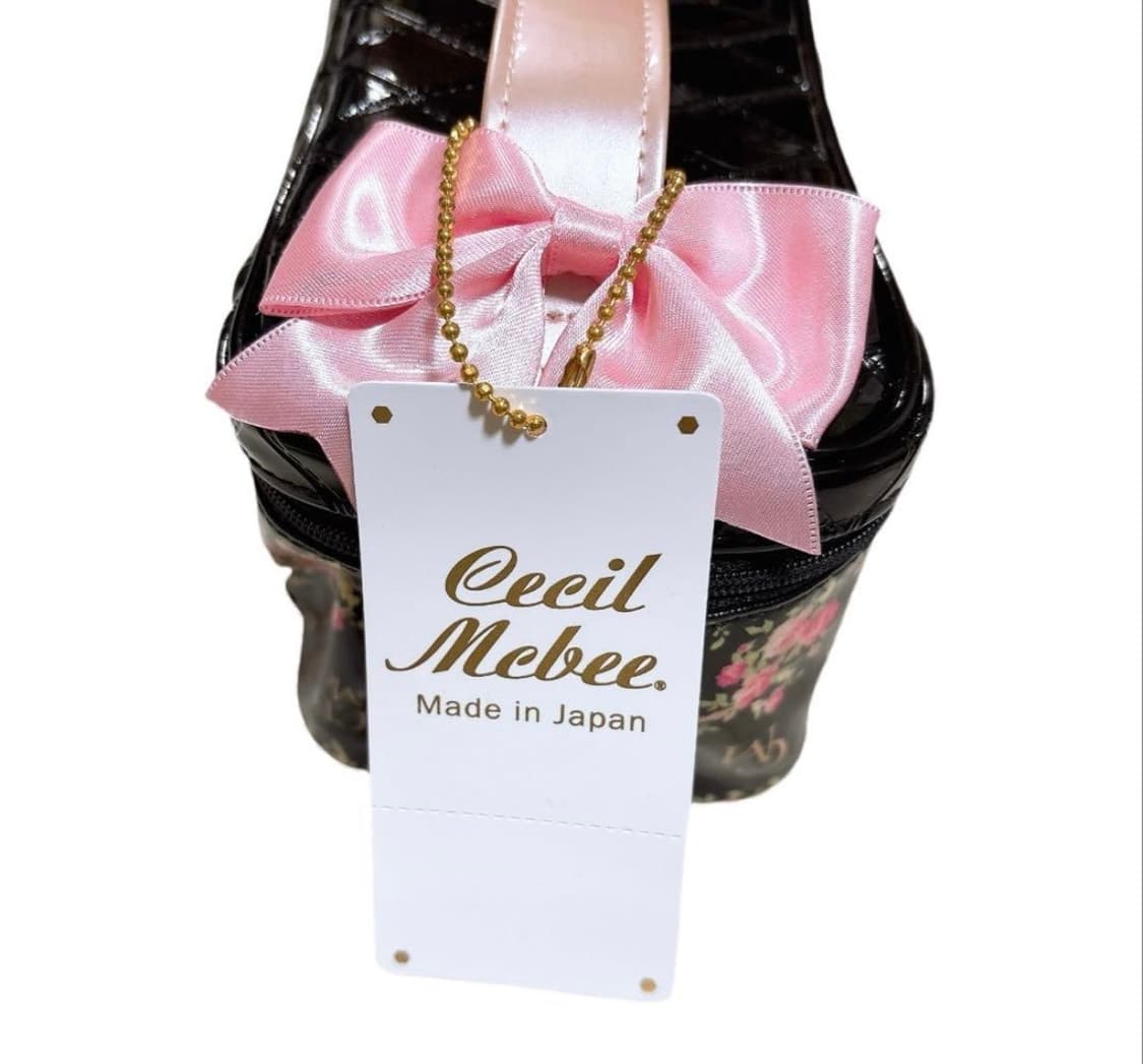 (새상품)세실맥비 플라워 패턴 파우치 블랙 고전 상품이미지2